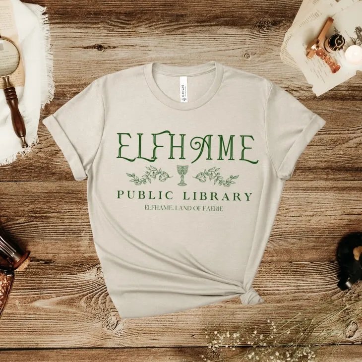 Elfhame Public Library Tee sold by The Bookish Box product image thumbnail 3