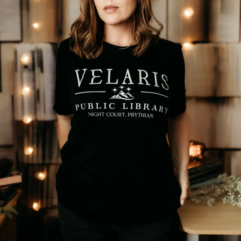 Velaris Public Library Tee sold by The Bookish Box