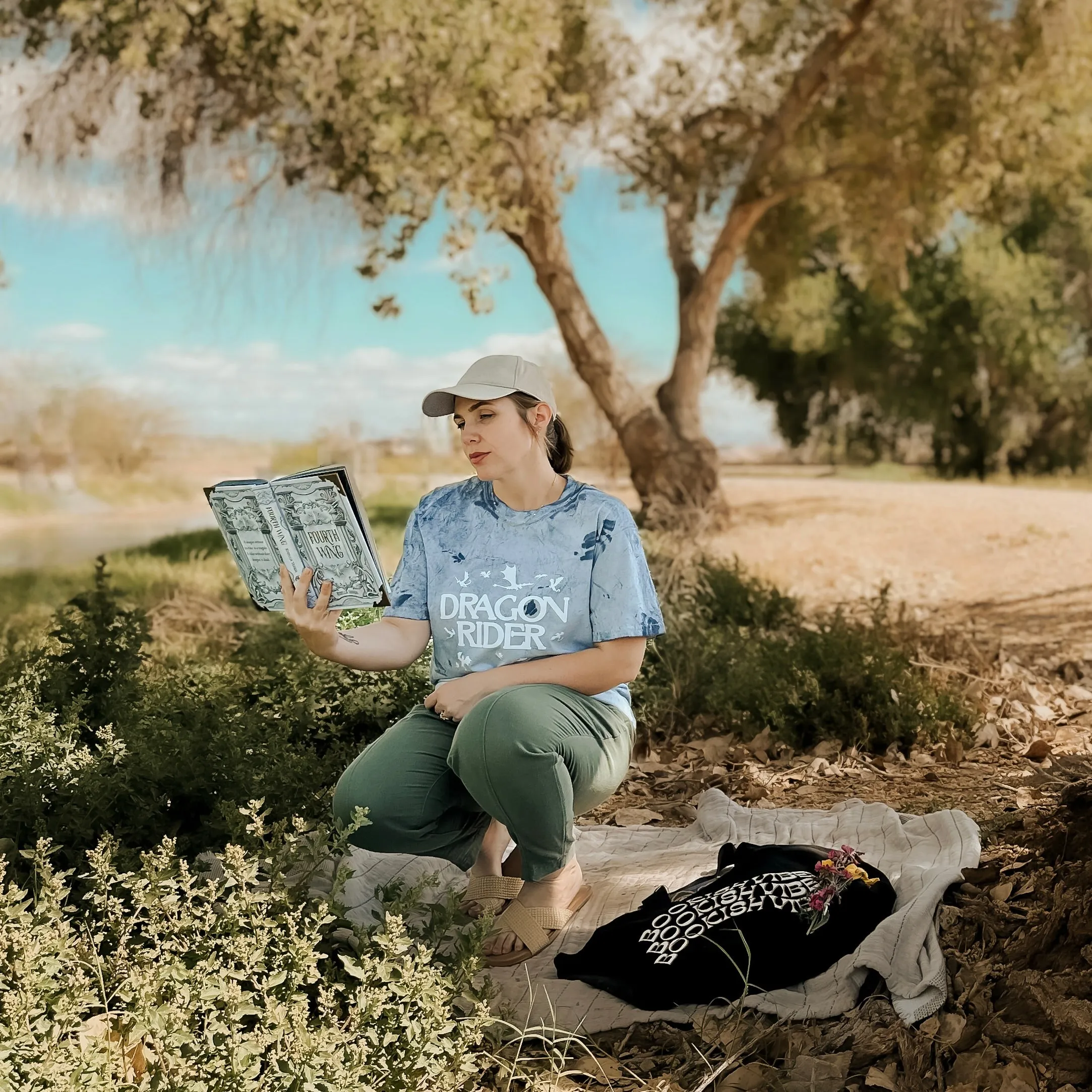 Fourth Wing Inspired: Dragon Rider Heavy Weight Tee sold by The Bookish Box product image thumbnail 3