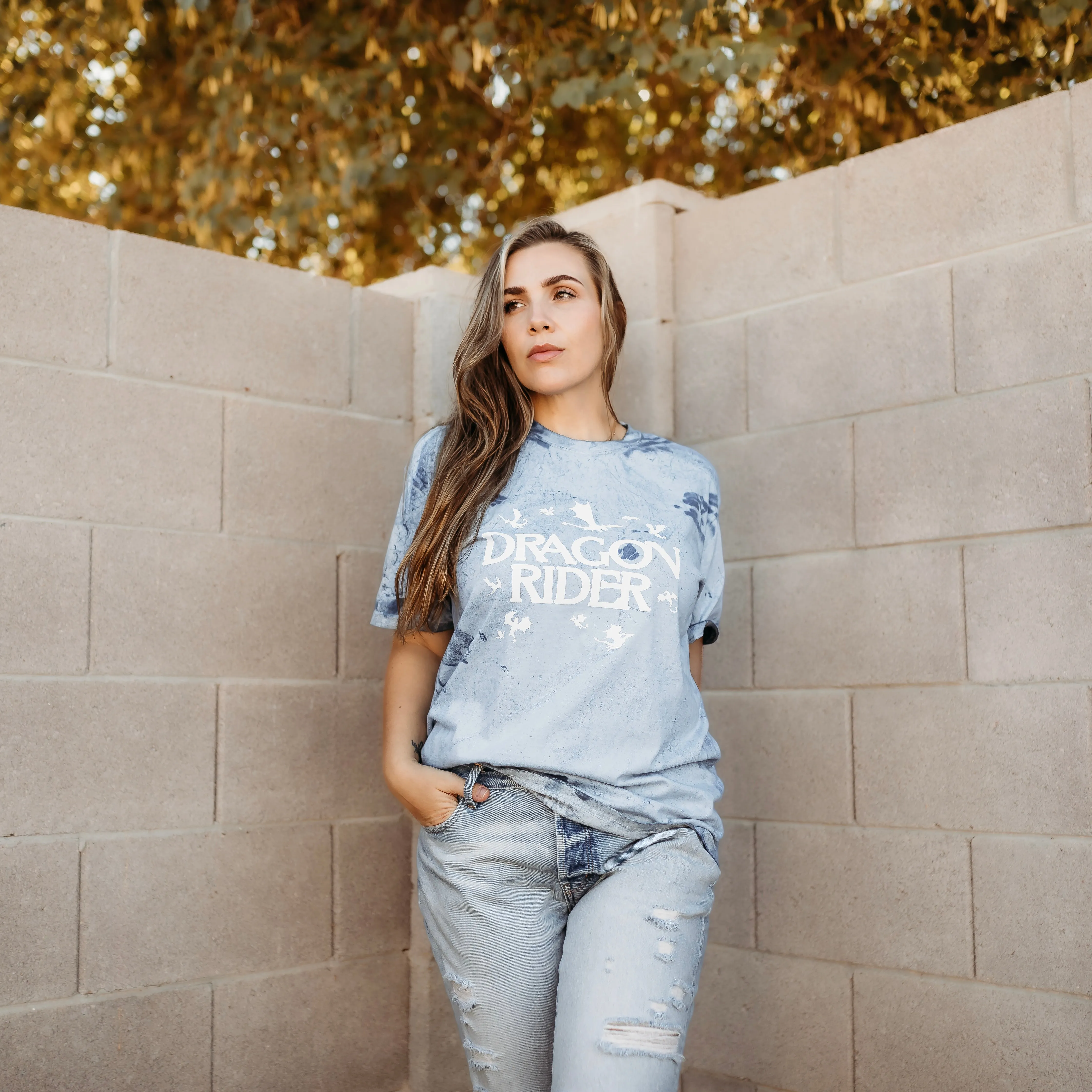 Fourth Wing Inspired: Dragon Rider Heavy Weight Tee sold by The Bookish Box product image thumbnail 5