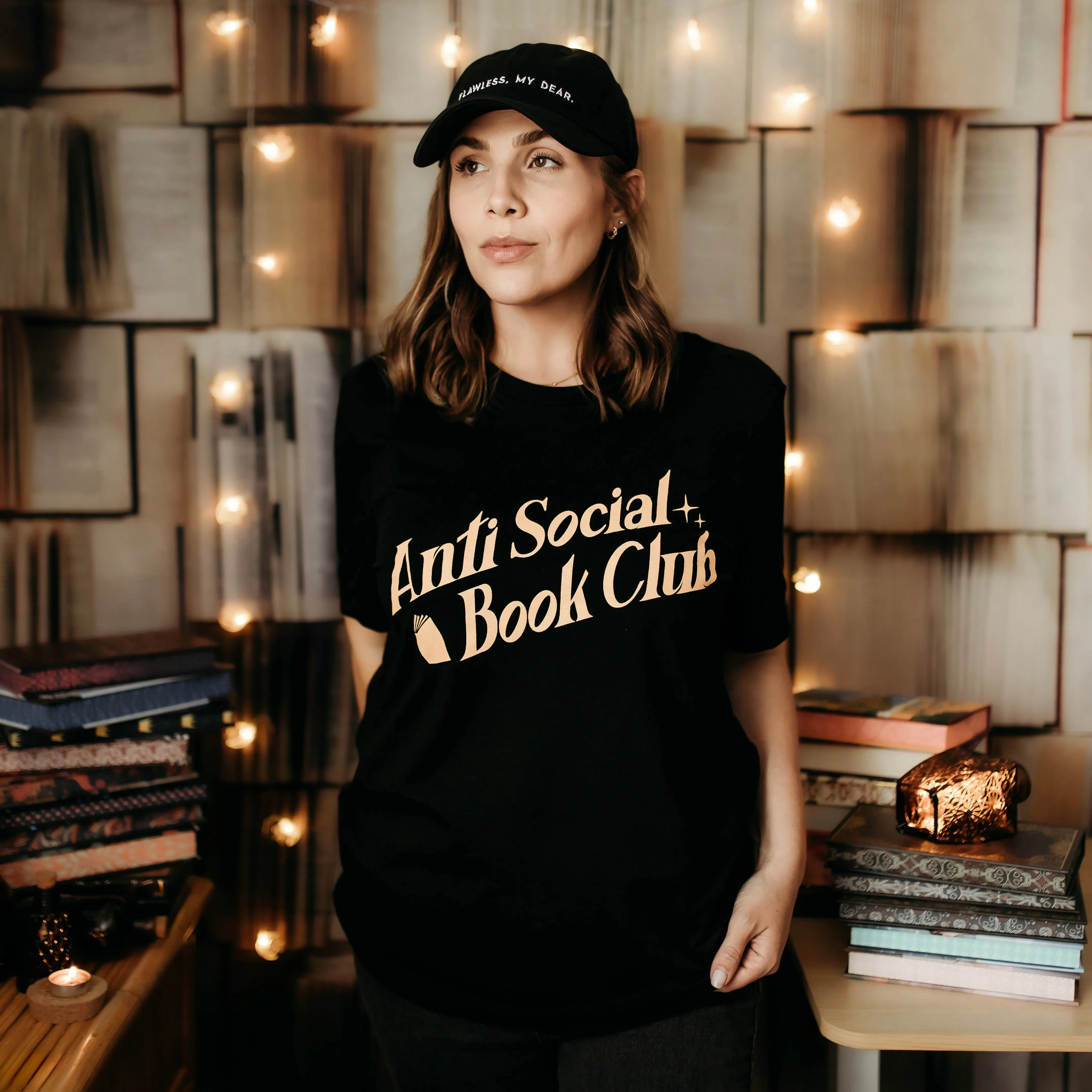 Anti Social Book Club Tee sold by The Bookish Box product image thumbnail 3