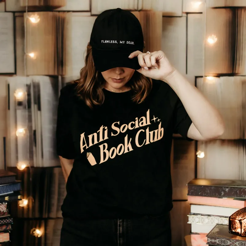 Anti Social Book Club Tee sold by The Bookish Box