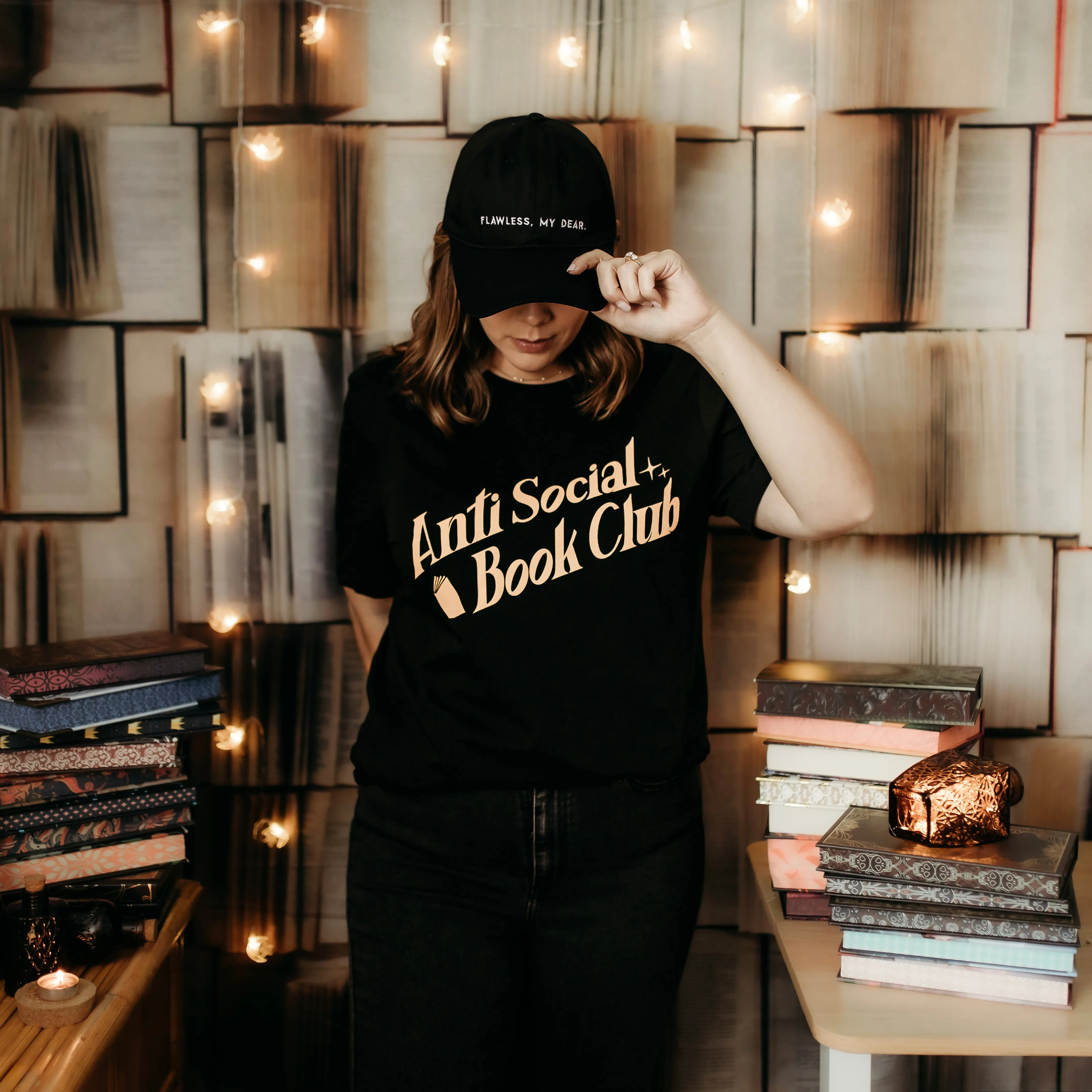 Anti Social Book Club Tee sold by The Bookish Box product image thumbnail 2