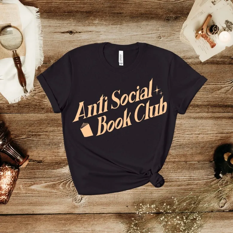 Anti Social Book Club Tee sold by The Bookish Box product image thumbnail 4