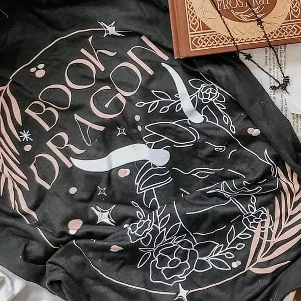 Book Dragon Inspired Tee sold by The Bookish Box product image thumbnail 3