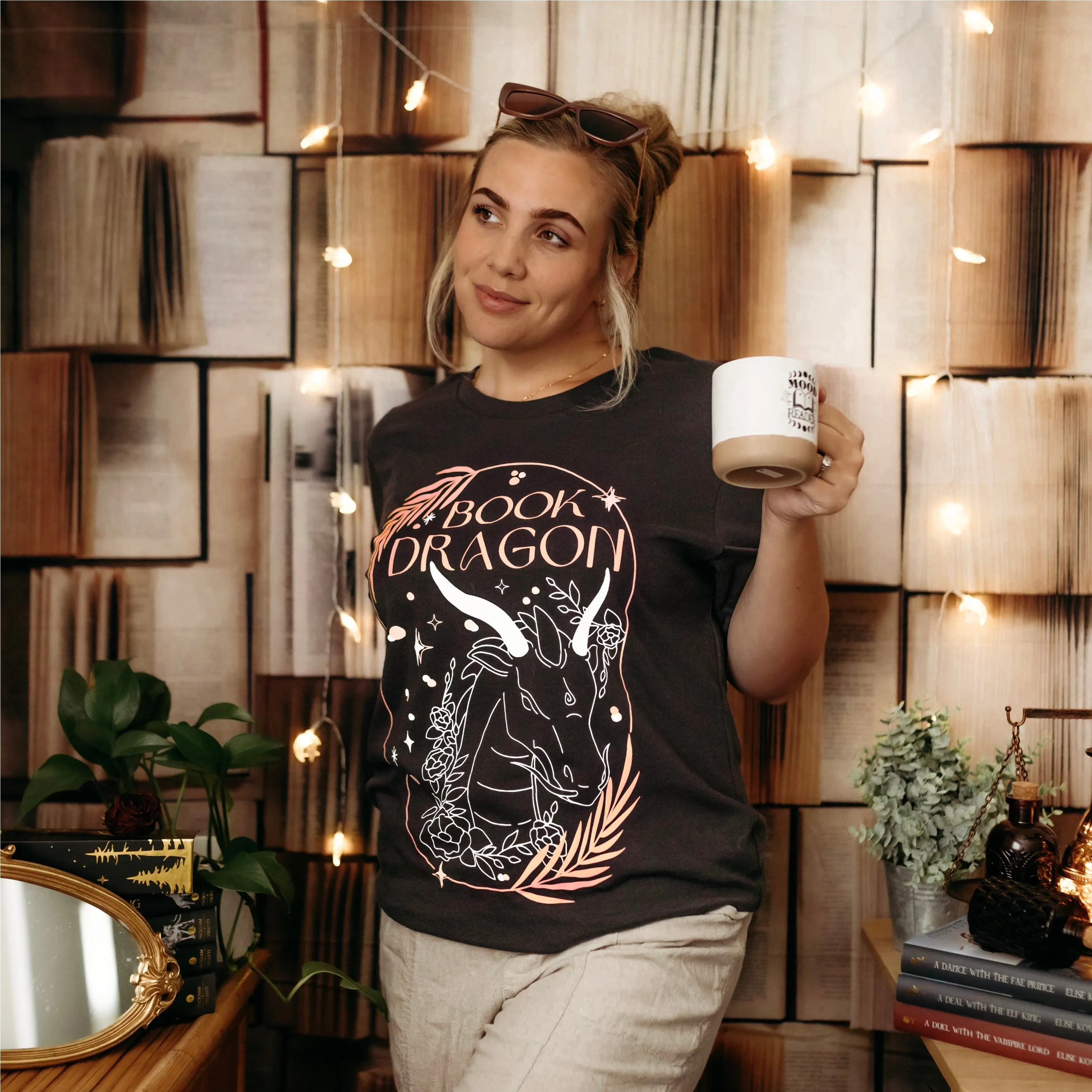 Book Dragon Inspired Tee sold by The Bookish Box product image thumbnail 2