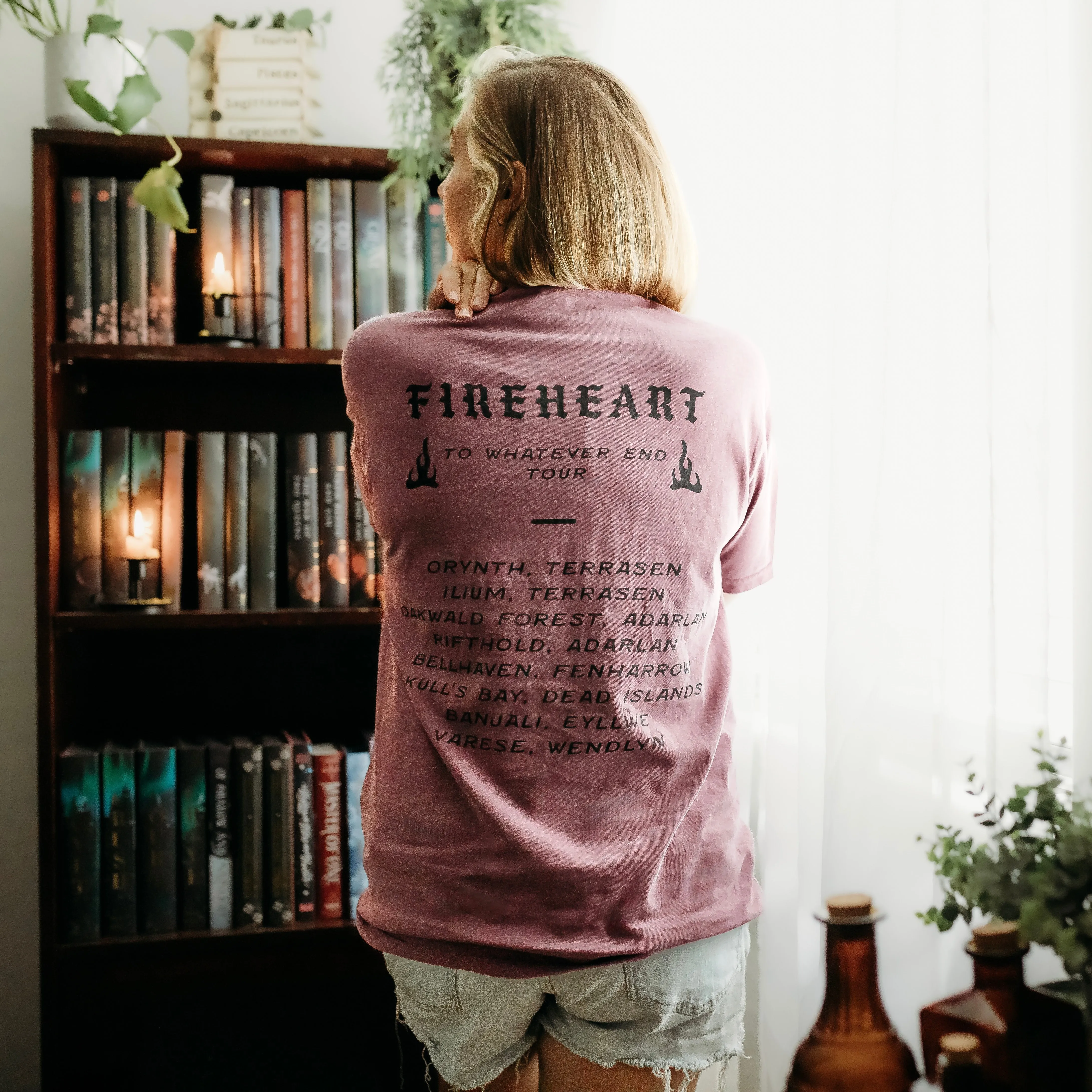 Throne of Glass Inspired: To Whatever End Tour Heavy Weight Tee sold by The Bookish Box product image thumbnail 3