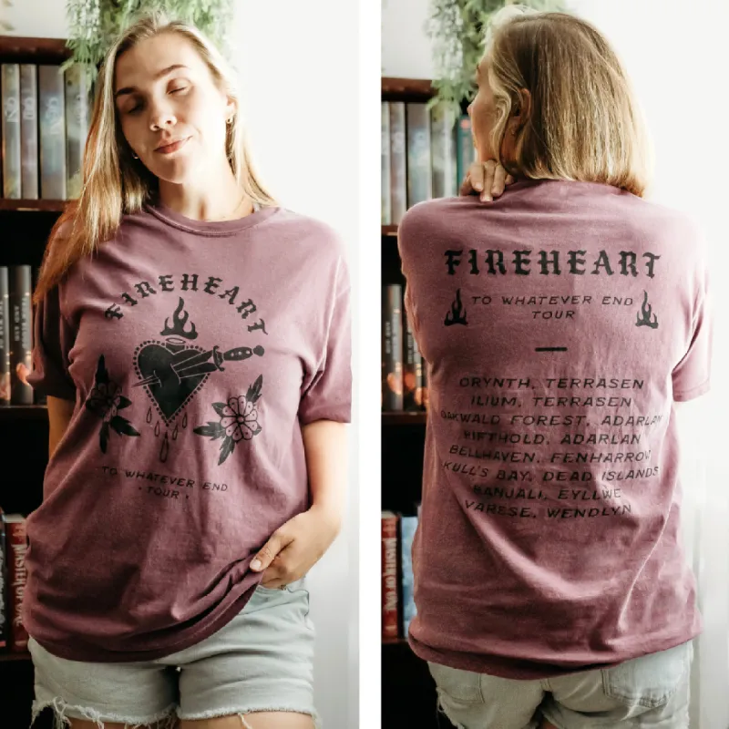 Throne of Glass Inspired: To Whatever End Tour Heavy Weight Tee sold by The Bookish Box