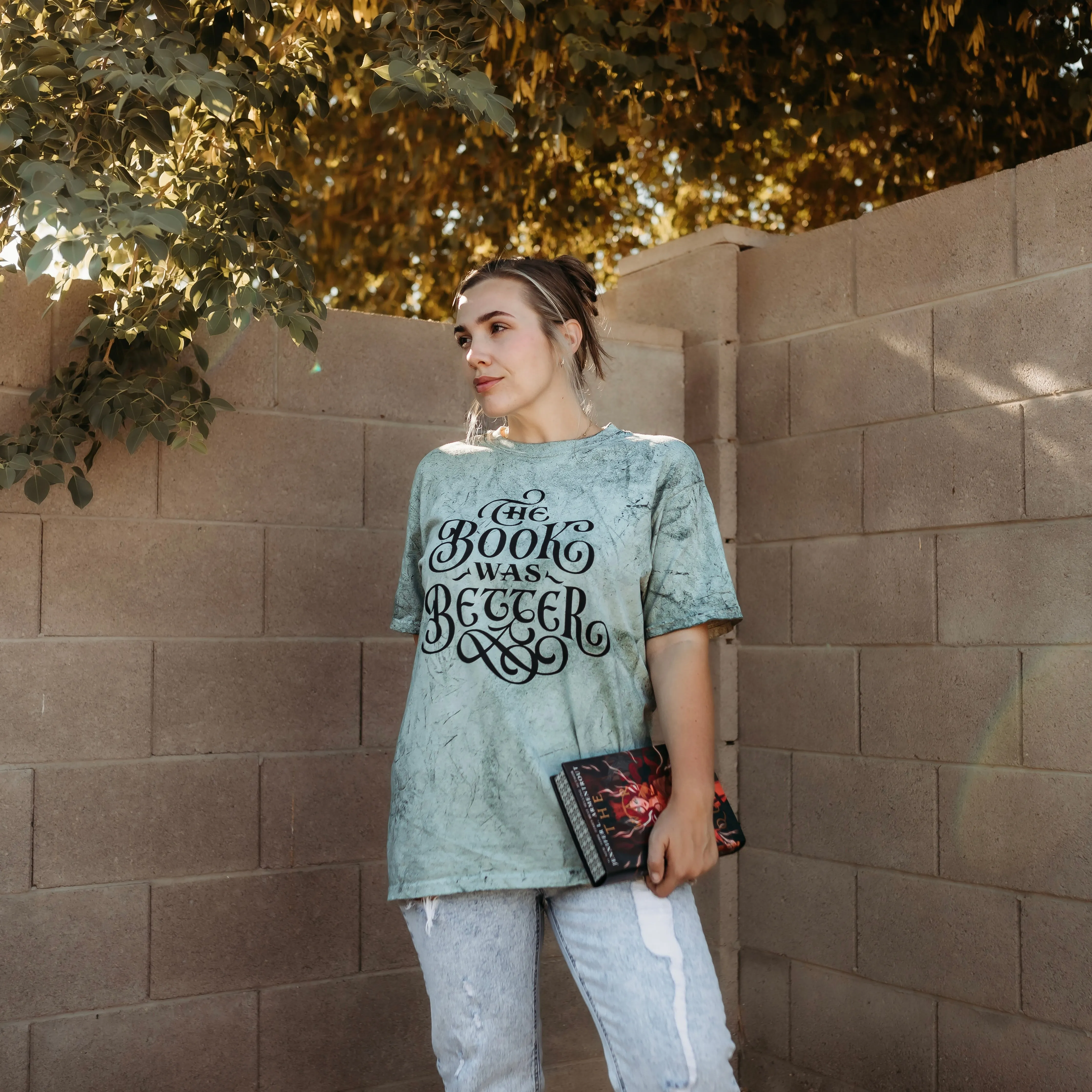 The Book Was Better Heavy Weight Tee sold by The Bookish Box product image thumbnail 4