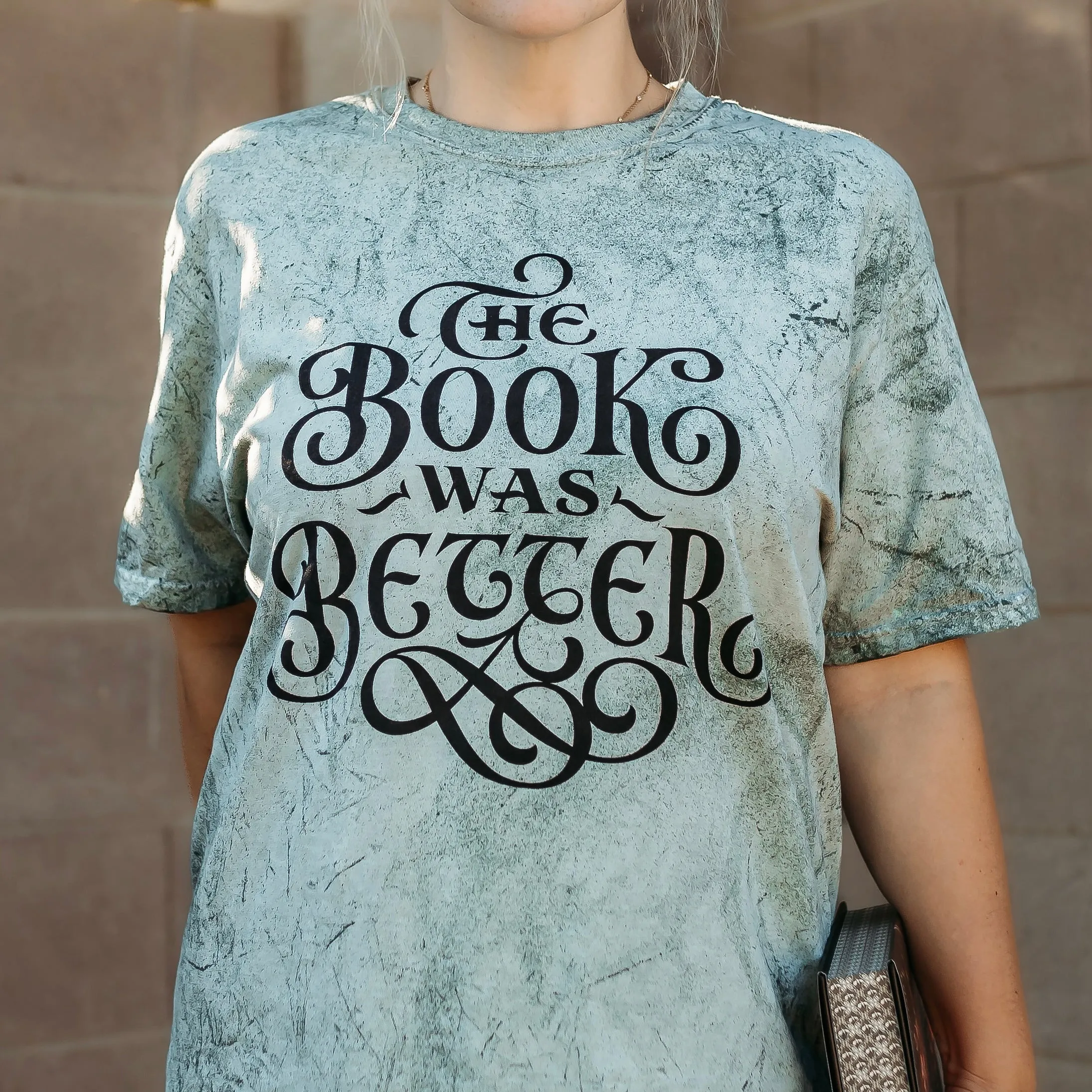 The Book Was Better Heavy Weight Tee sold by The Bookish Box product image thumbnail 2