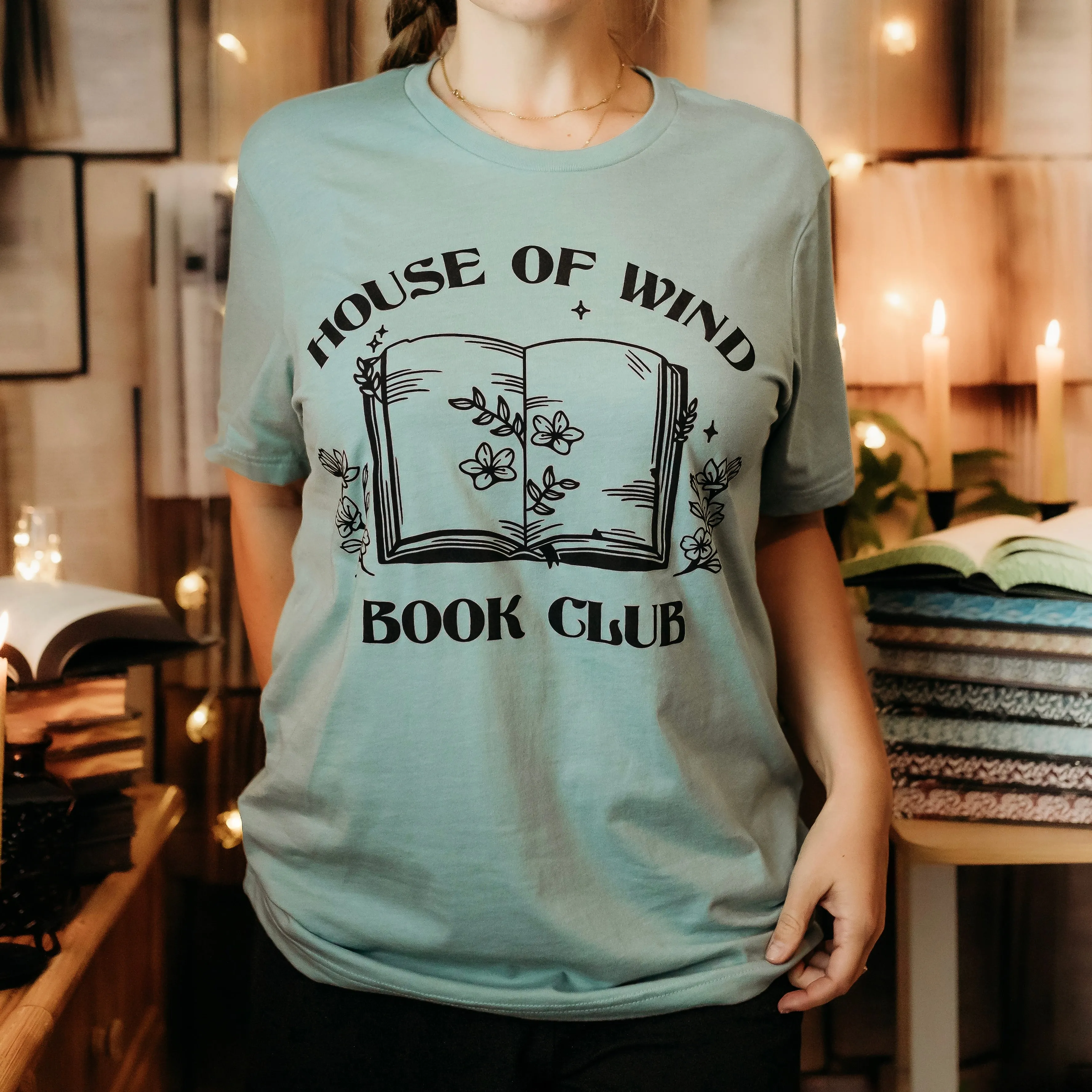 A Court of Silver Flames Inspired: House of Wind Book Club Tee sold by The Bookish Box