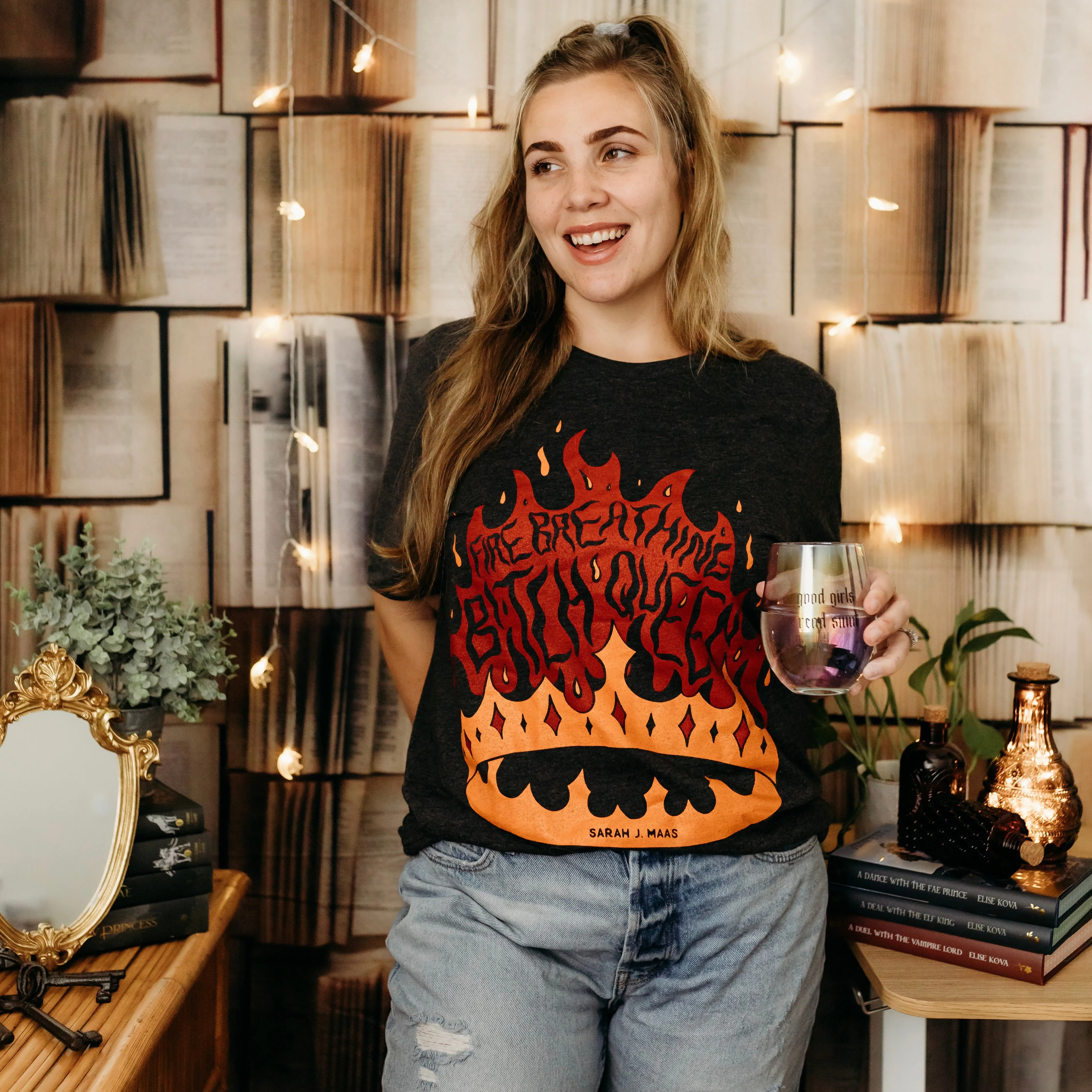 TOG Inspired: Fire Breathing Bitch Queen Tee sold by The Bookish Box product image thumbnail 2
