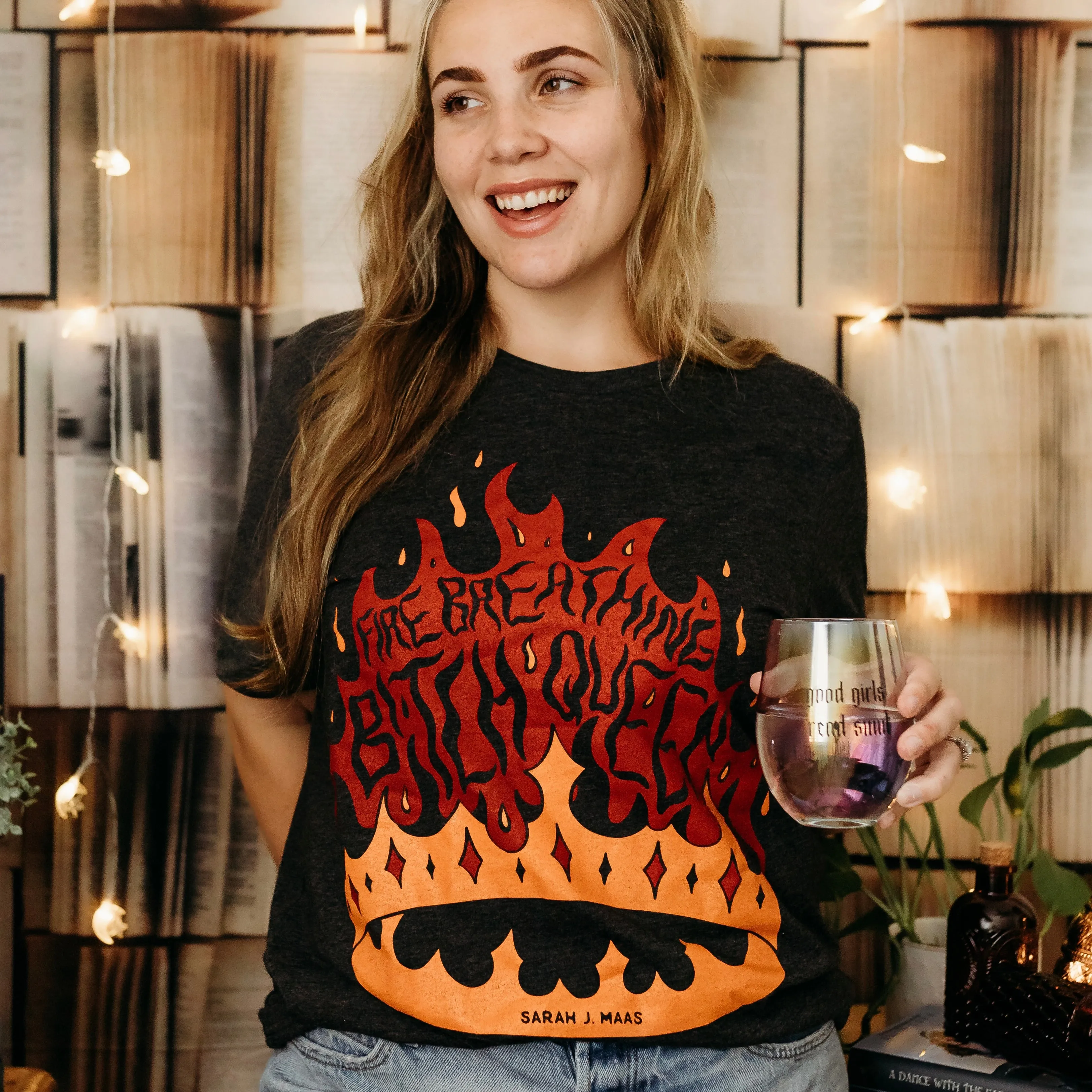 TOG Inspired: Fire Breathing Bitch Queen Tee sold by The Bookish Box