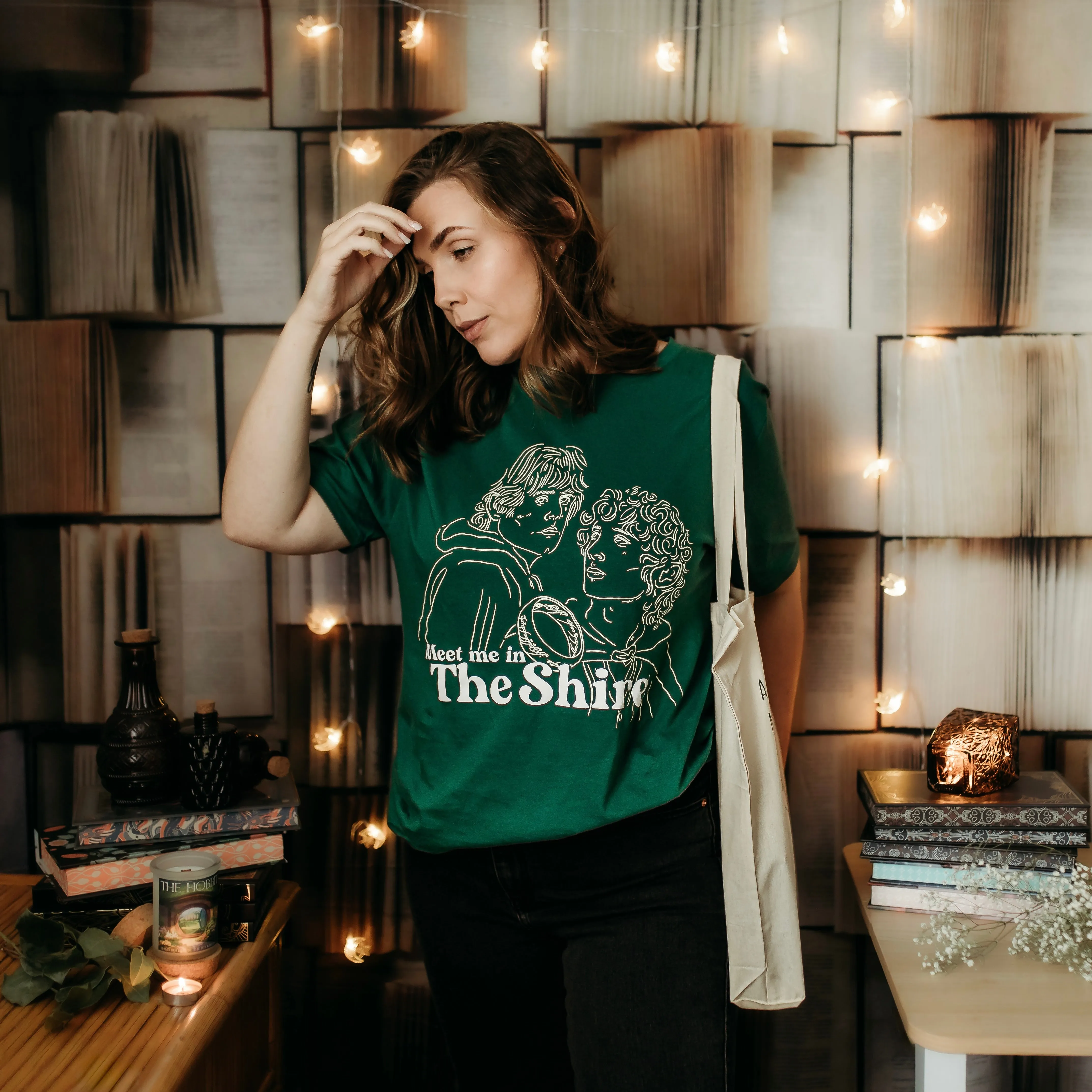 Meet Me in The Shire Tee sold by The Bookish Box product image thumbnail 2