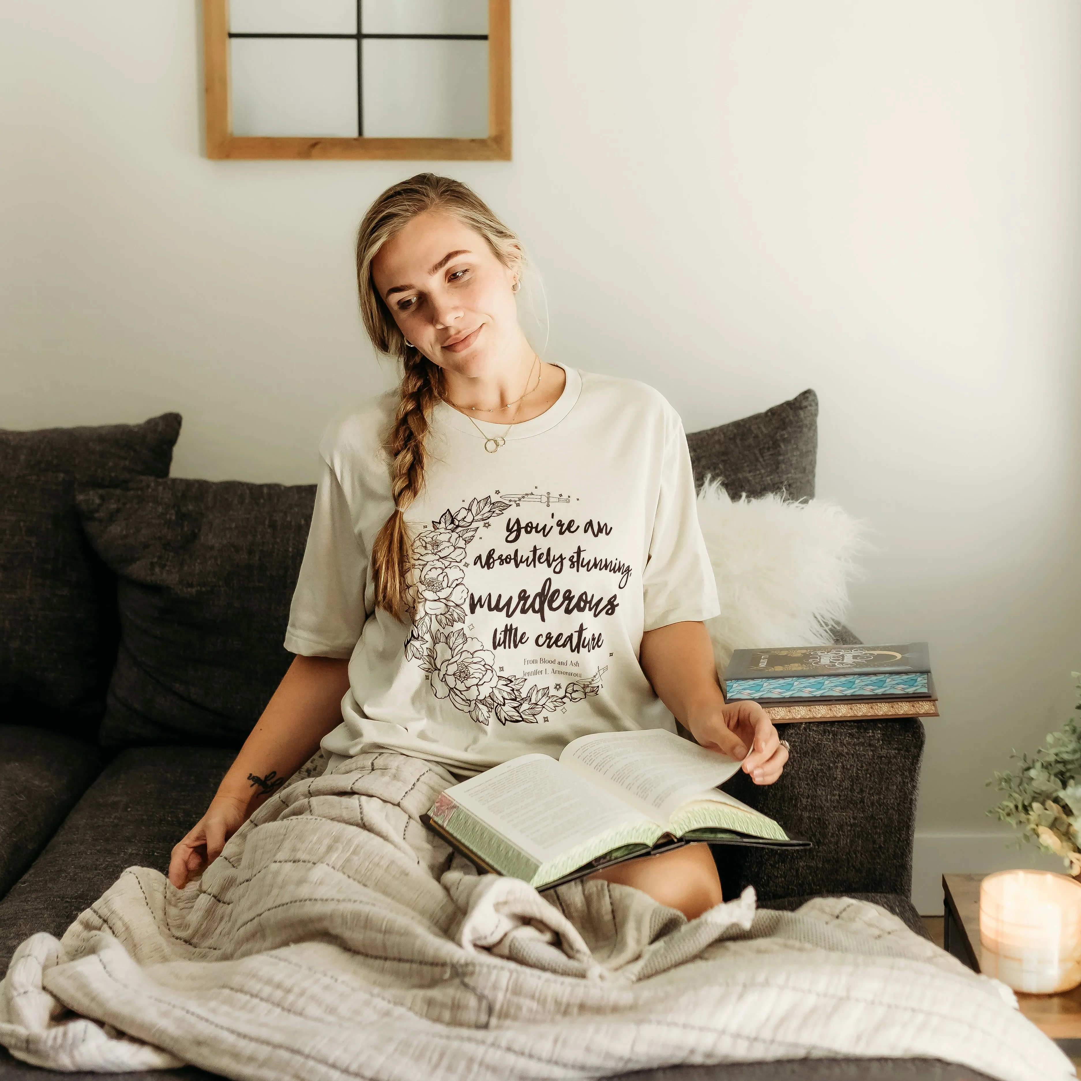 Blood and Ash Inspired: Stunning Murderous Creature Tee sold by The Bookish Box product image thumbnail 2