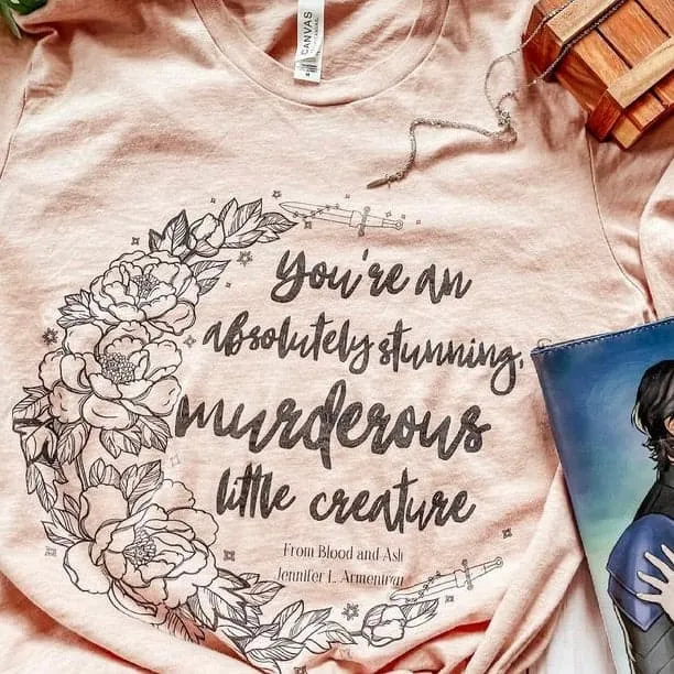 Blood and Ash Inspired: Stunning Murderous Creature Tee sold by The Bookish Box product image thumbnail 4