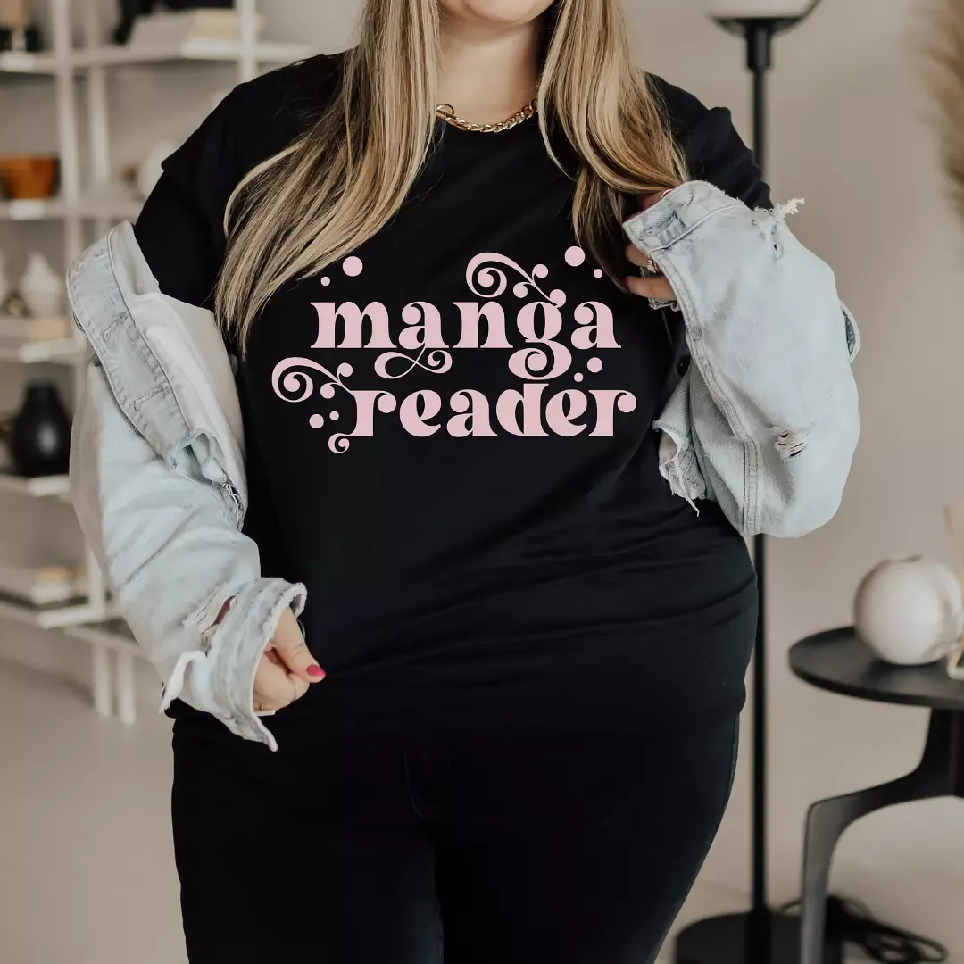 Manga Reader Tee sold by The Bookish Box product image thumbnail 4