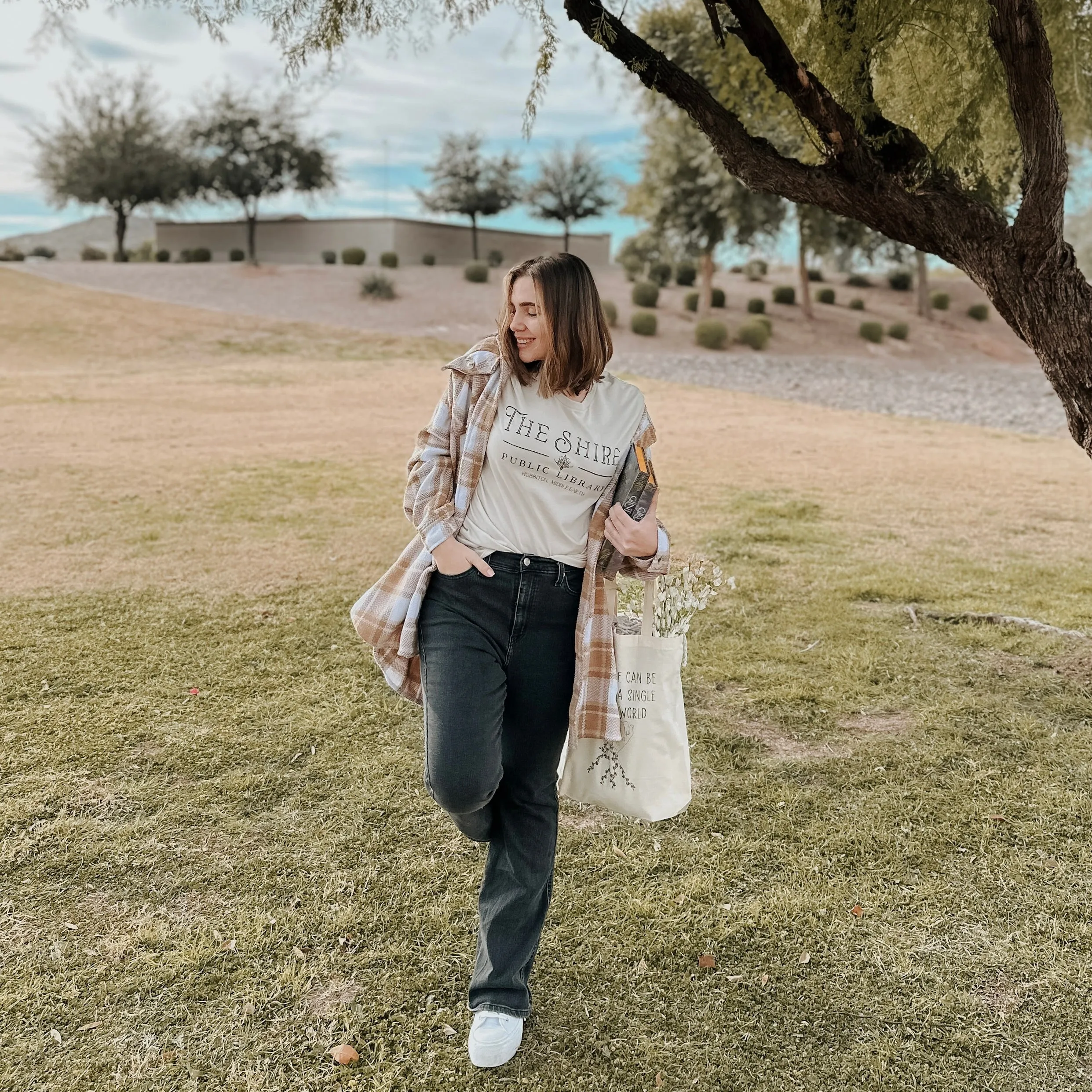 The Shire Public Library Tee sold by The Bookish Box product image thumbnail 4