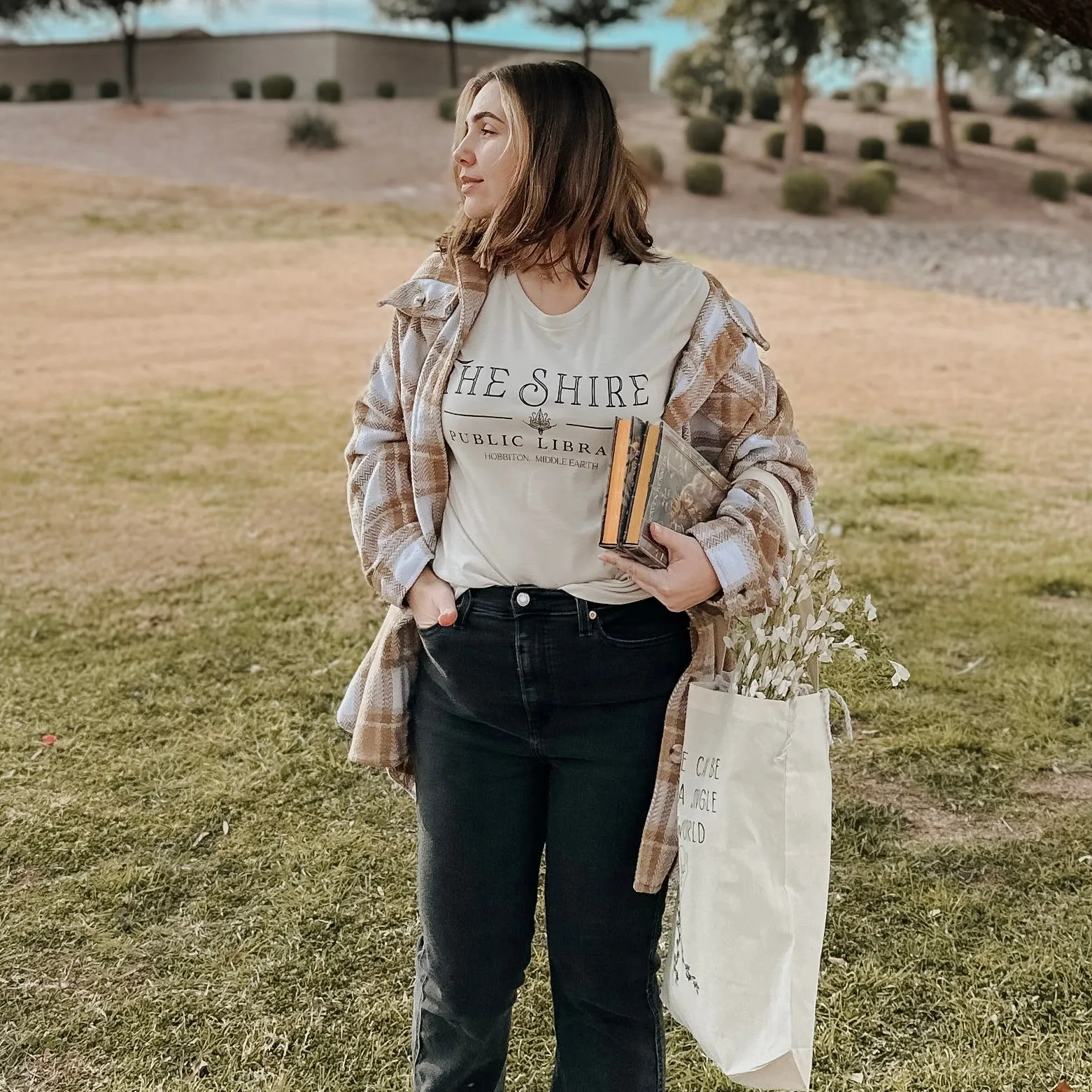 The Shire Public Library Tee sold by The Bookish Box product image thumbnail 2