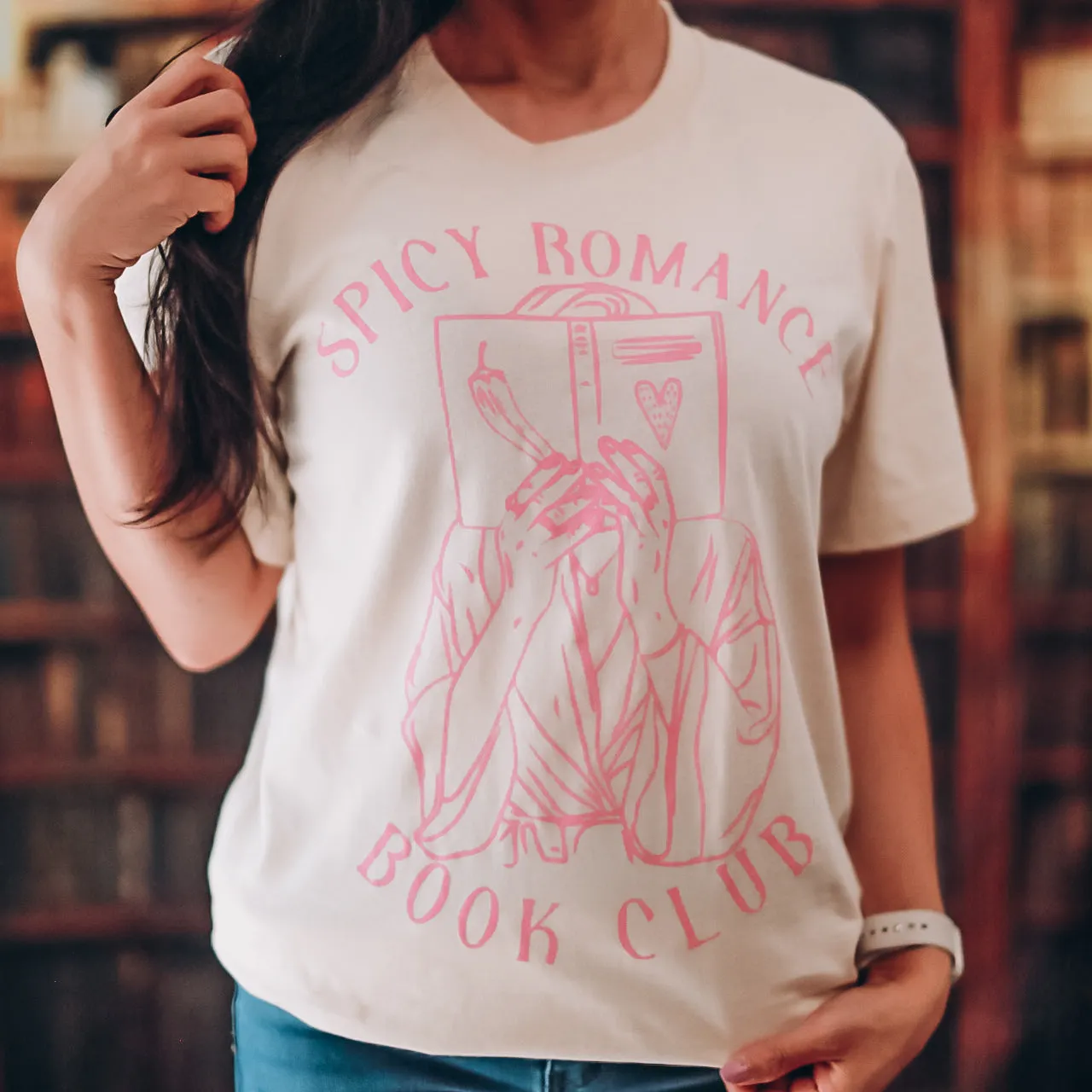 Spicy Romance Book Club Tee sold by The Bookish Box