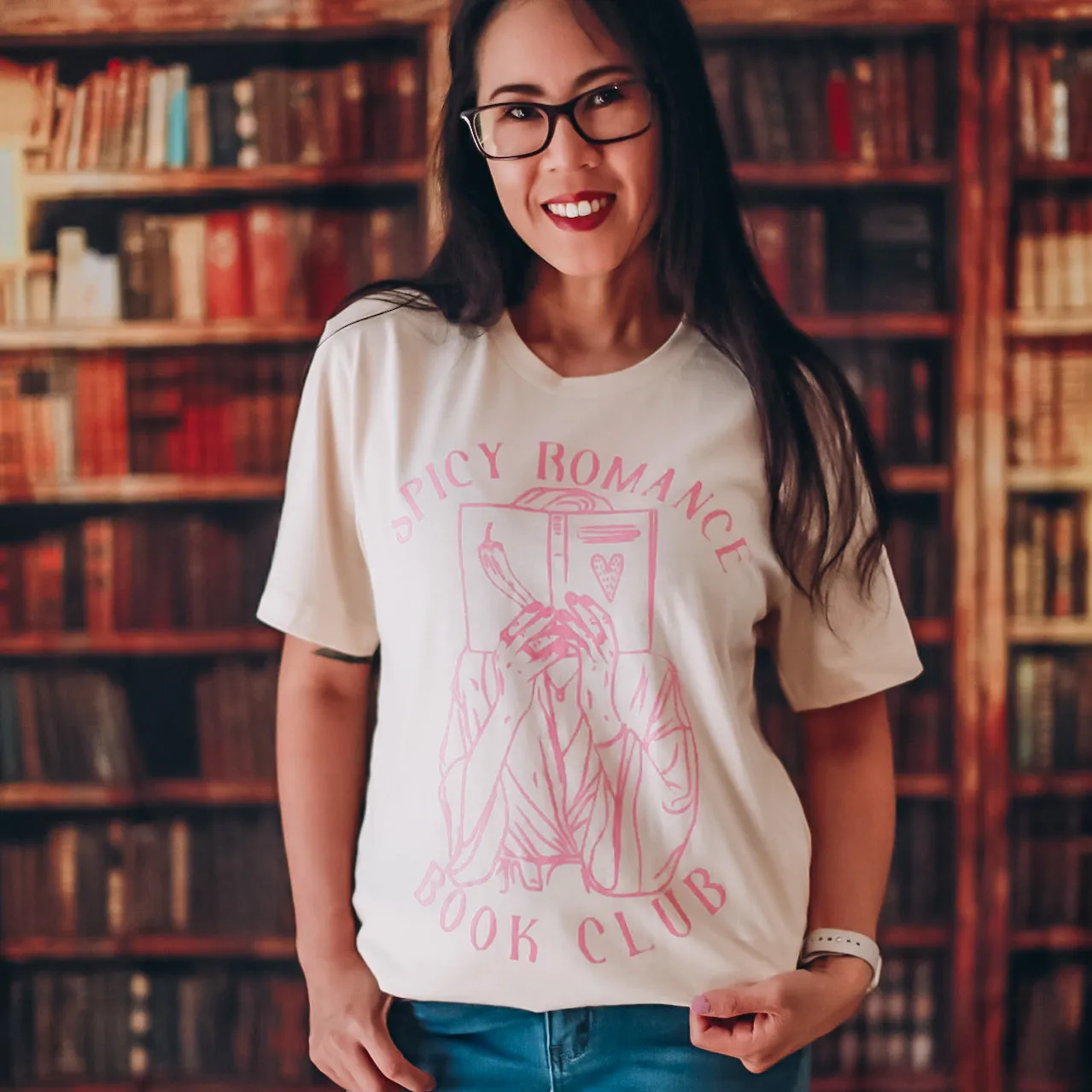 Spicy Romance Book Club Tee sold by The Bookish Box product image thumbnail 2