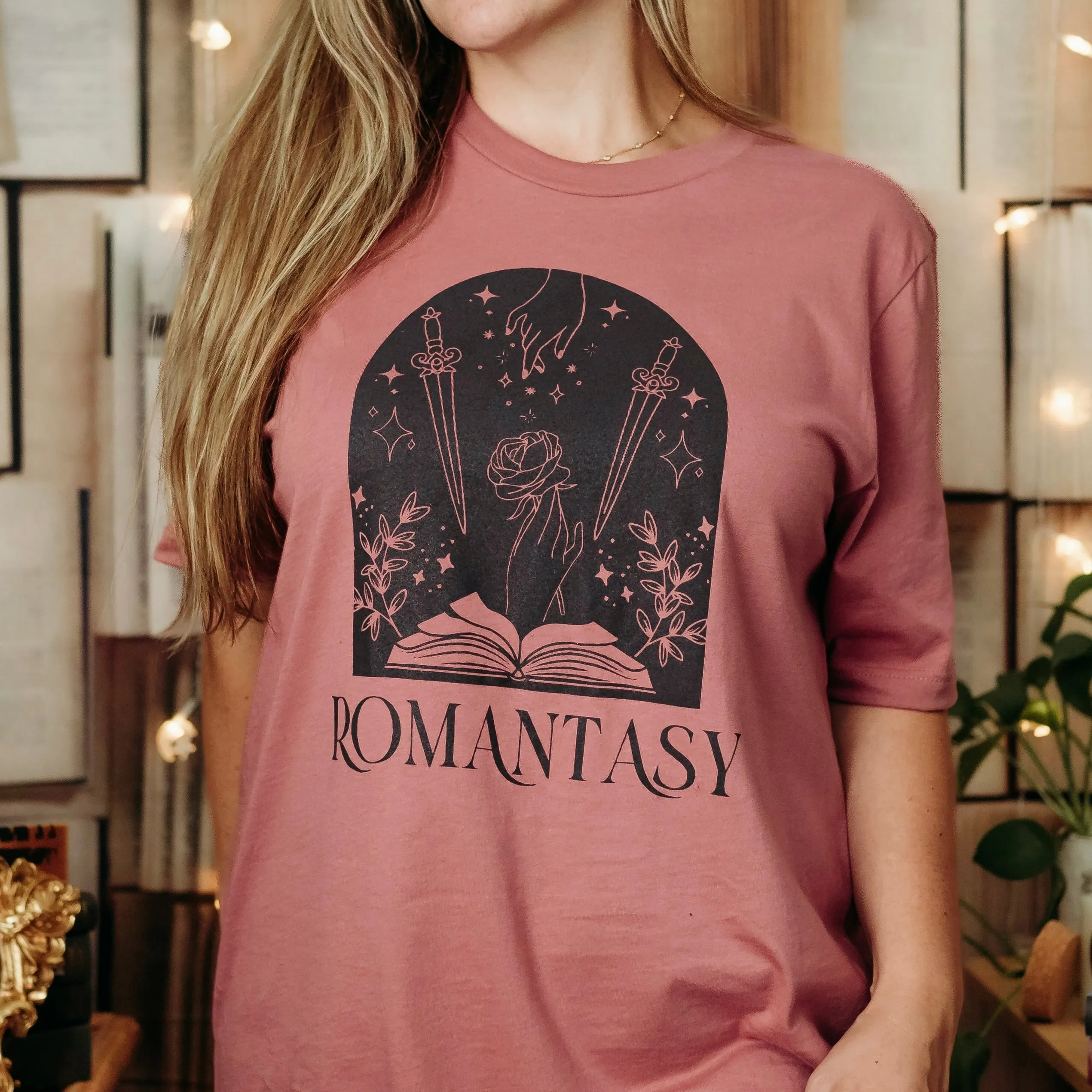 Romantasy Tee sold by The Bookish Box