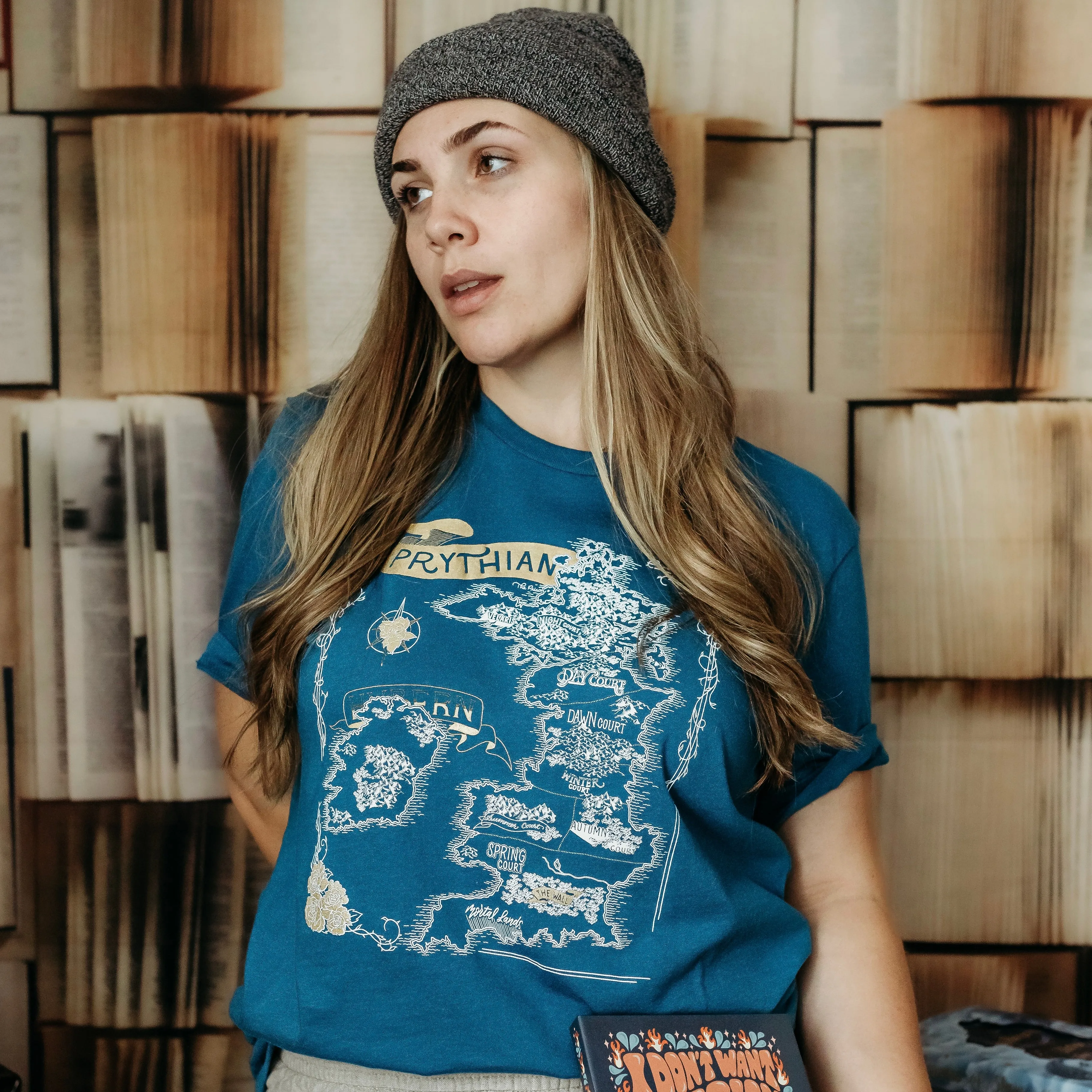 A Court of Thorns and Roses Inspired: Prythian Map Tee sold by The Bookish Box product image thumbnail 2