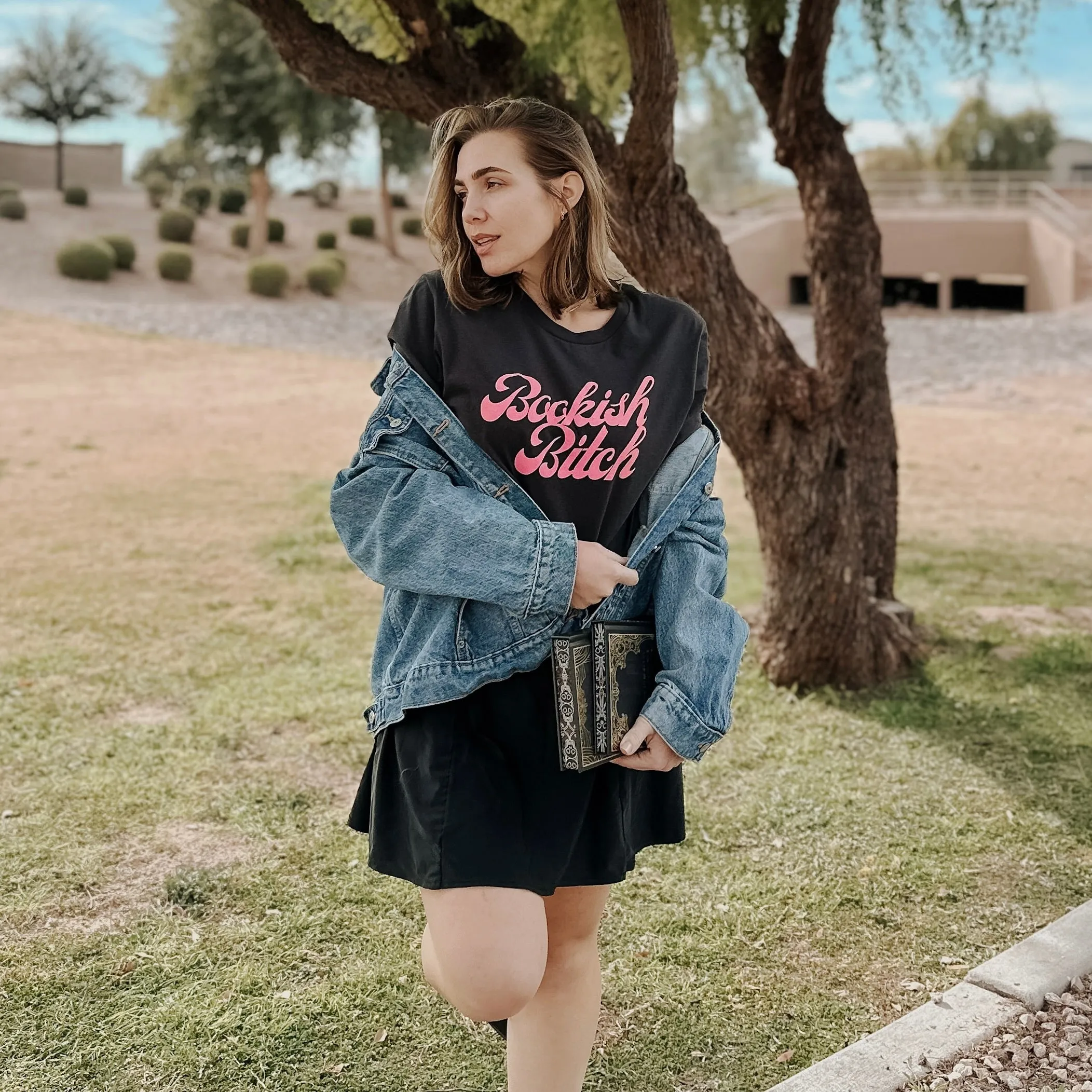 Bookish Baddie Tee sold by The Bookish Box product image thumbnail 3