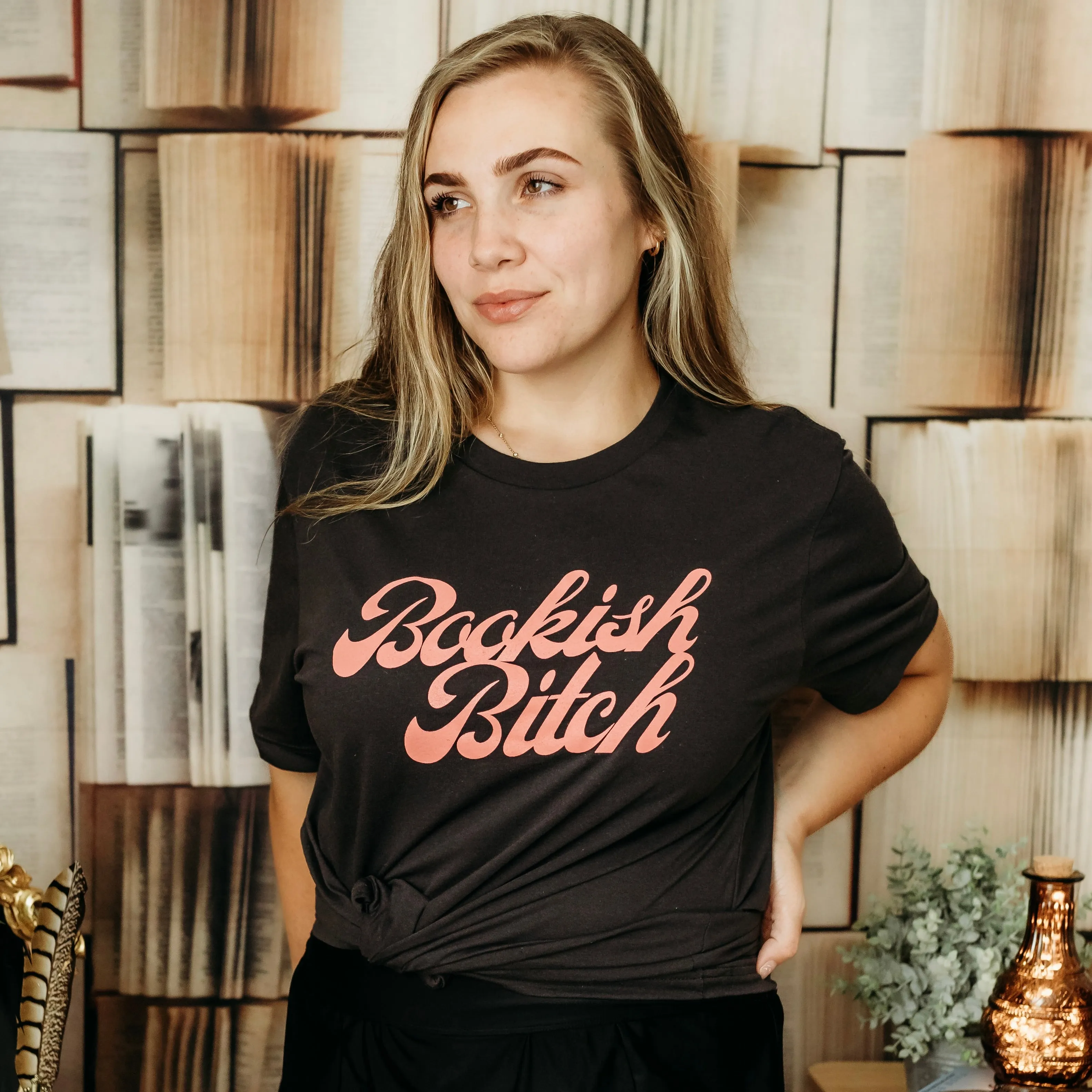 Bookish Baddie Tee sold by The Bookish Box product image thumbnail 5