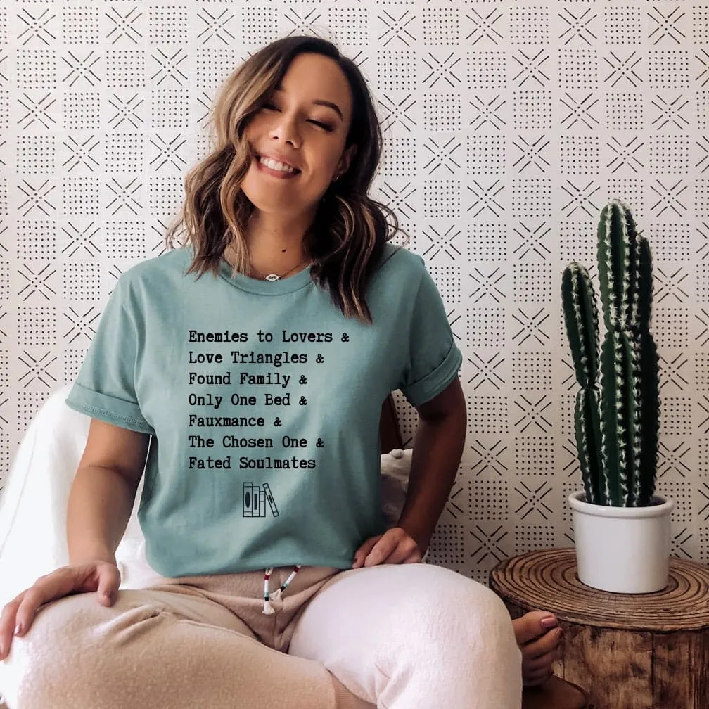 Bookish Trope Ampersand Tee sold by The Bookish Box