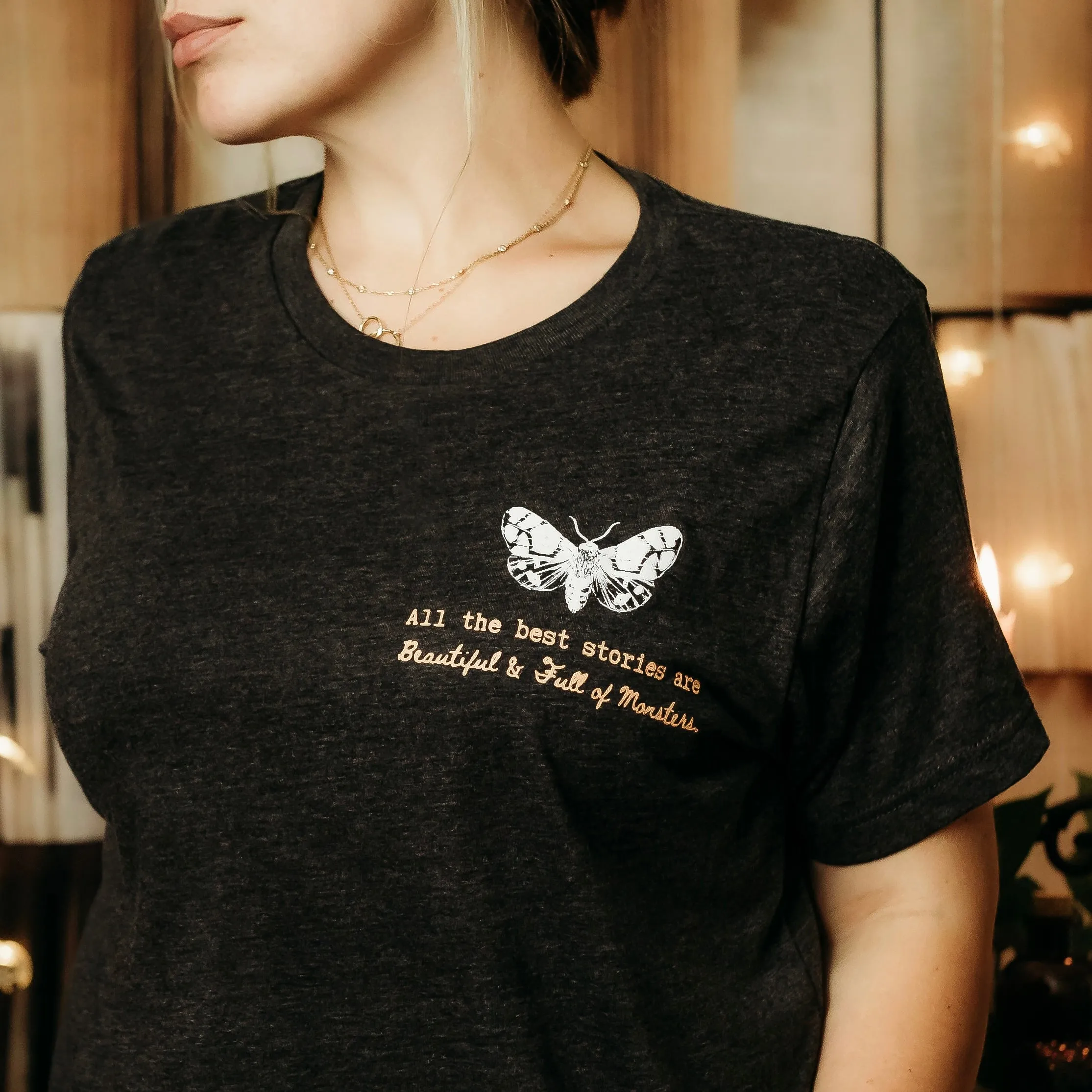 Beautiful + Full of Monsters Tee sold by The Bookish Box product image thumbnail 2