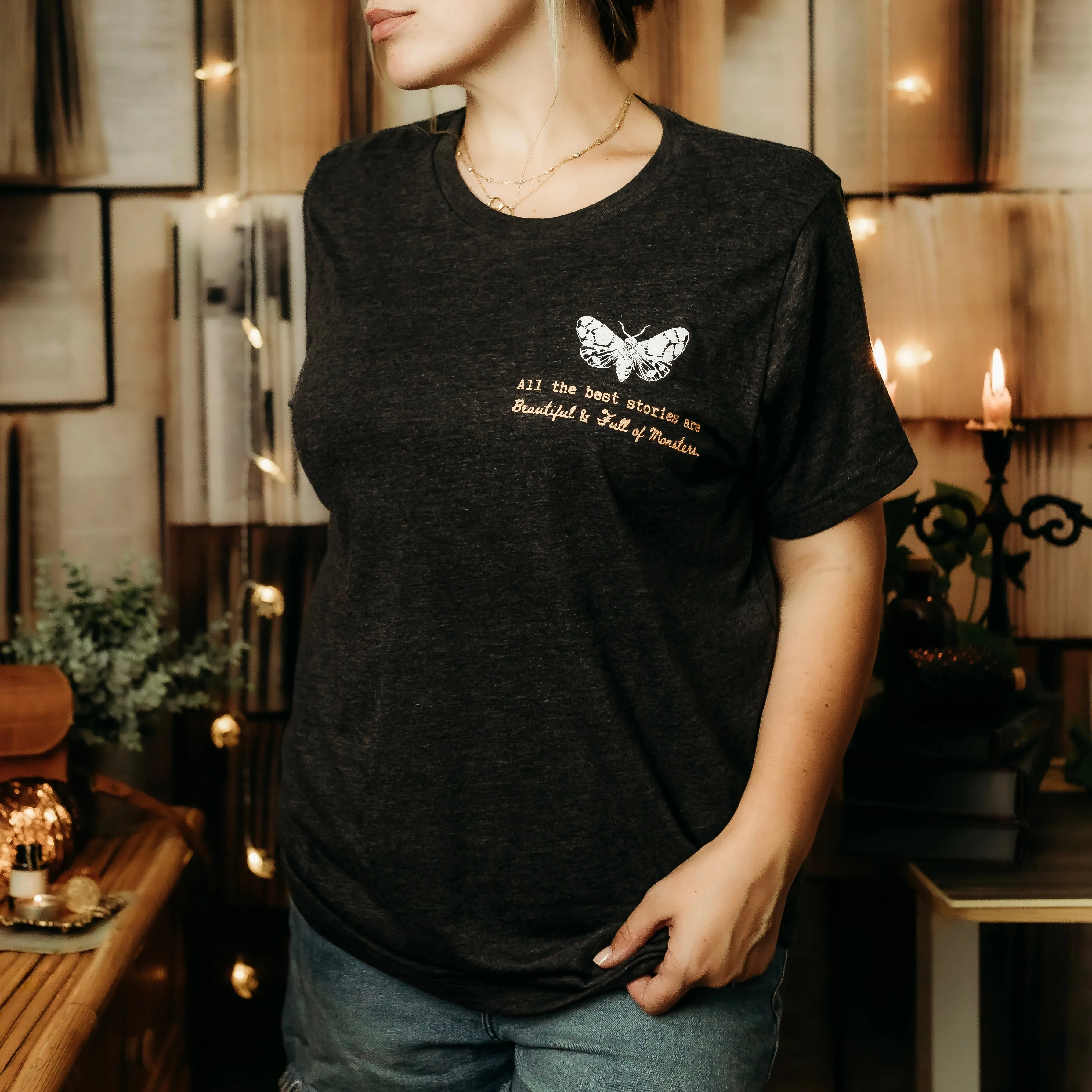 Beautiful + Full of Monsters Tee sold by The Bookish Box