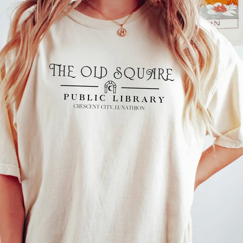 The Old Square Public Library Tee sold by The Bookish Box product image thumbnail 2