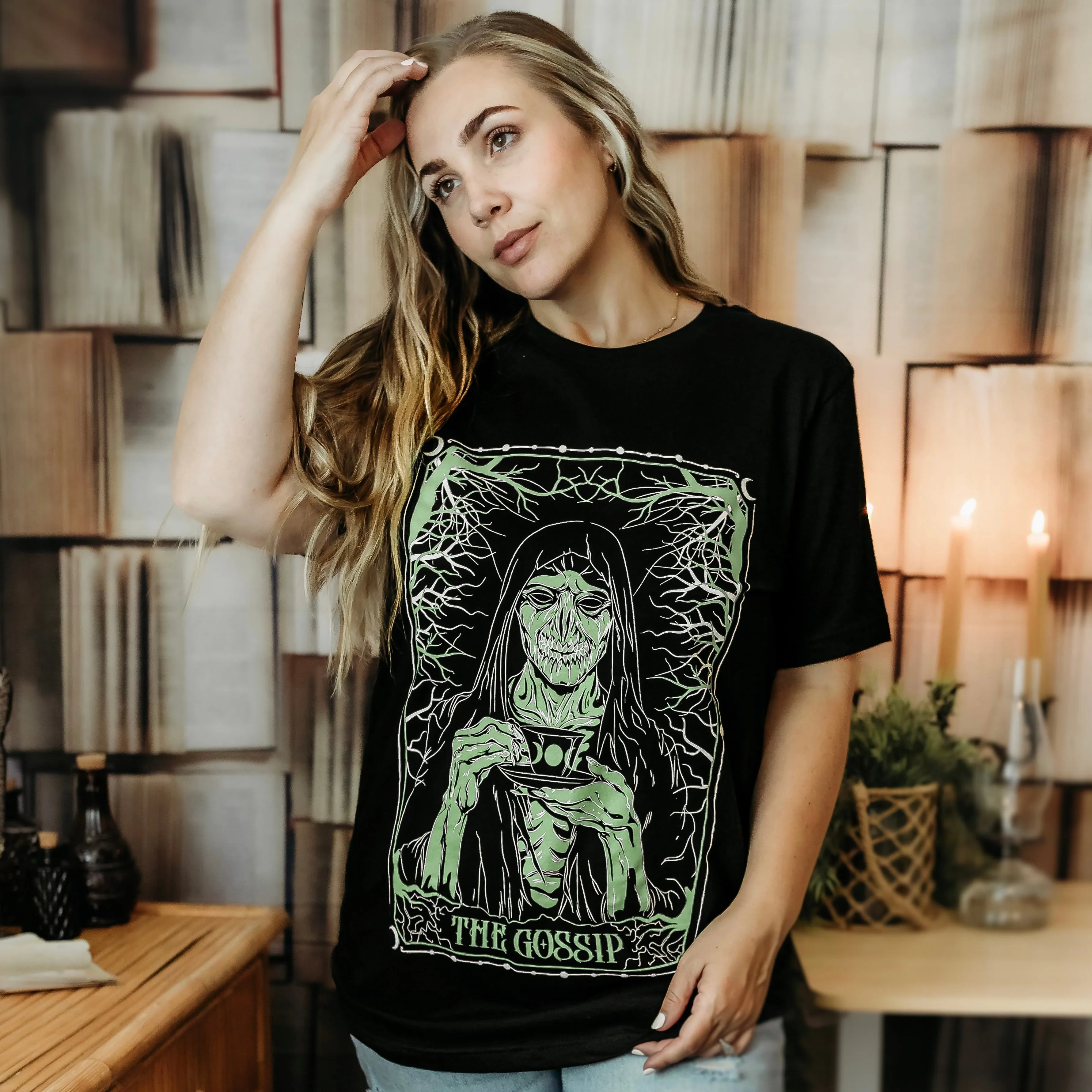 The Gossip Tee sold by The Bookish Box