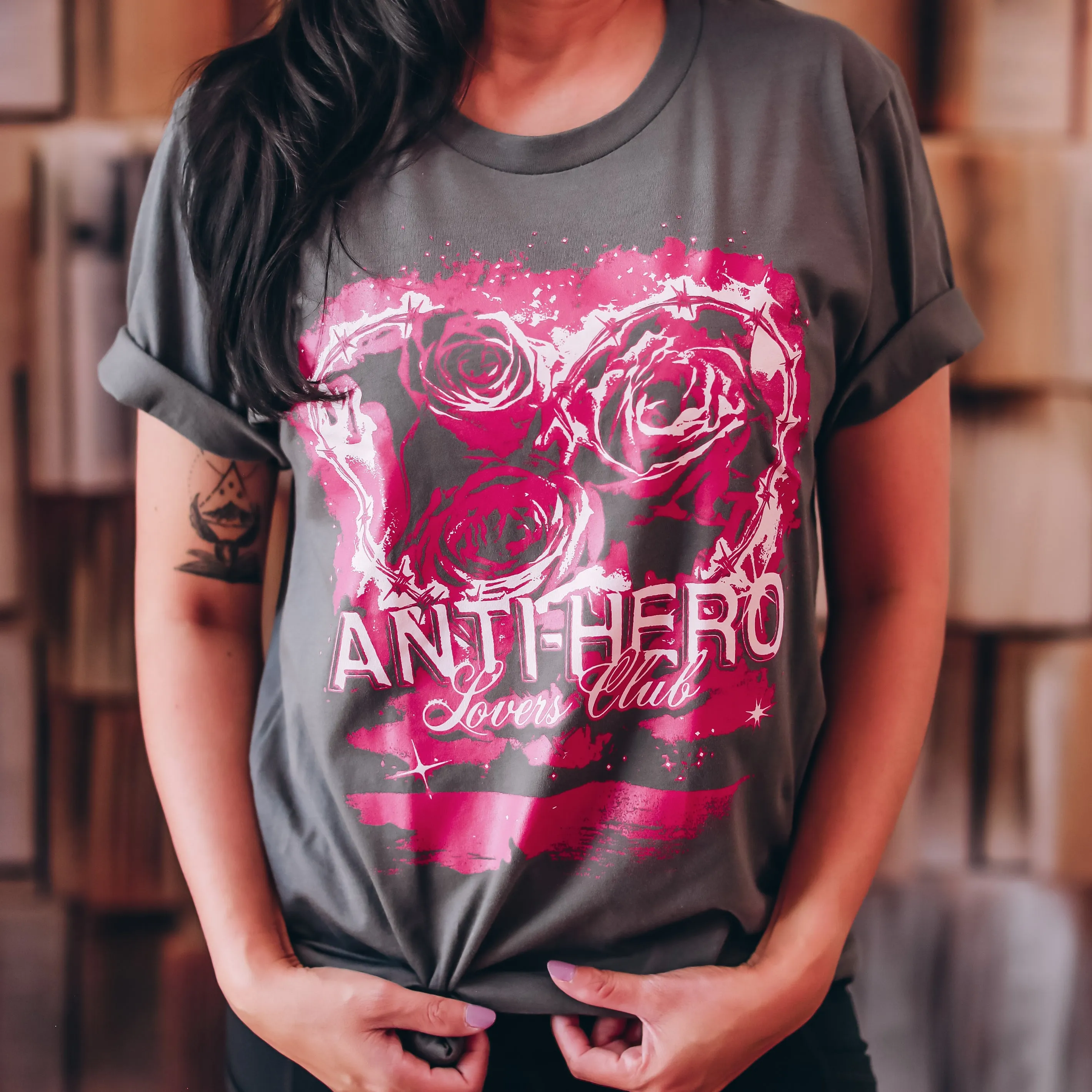 Anti-Hero Lovers Club Tee sold by The Bookish Box product image thumbnail 2