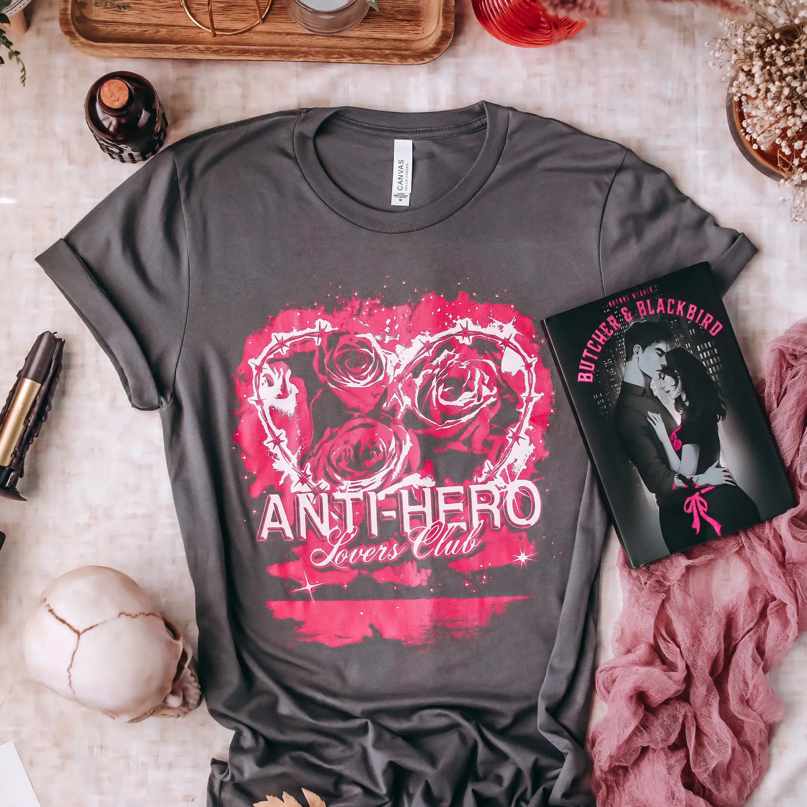Anti-Hero Lovers Club Tee sold by The Bookish Box product image thumbnail 4
