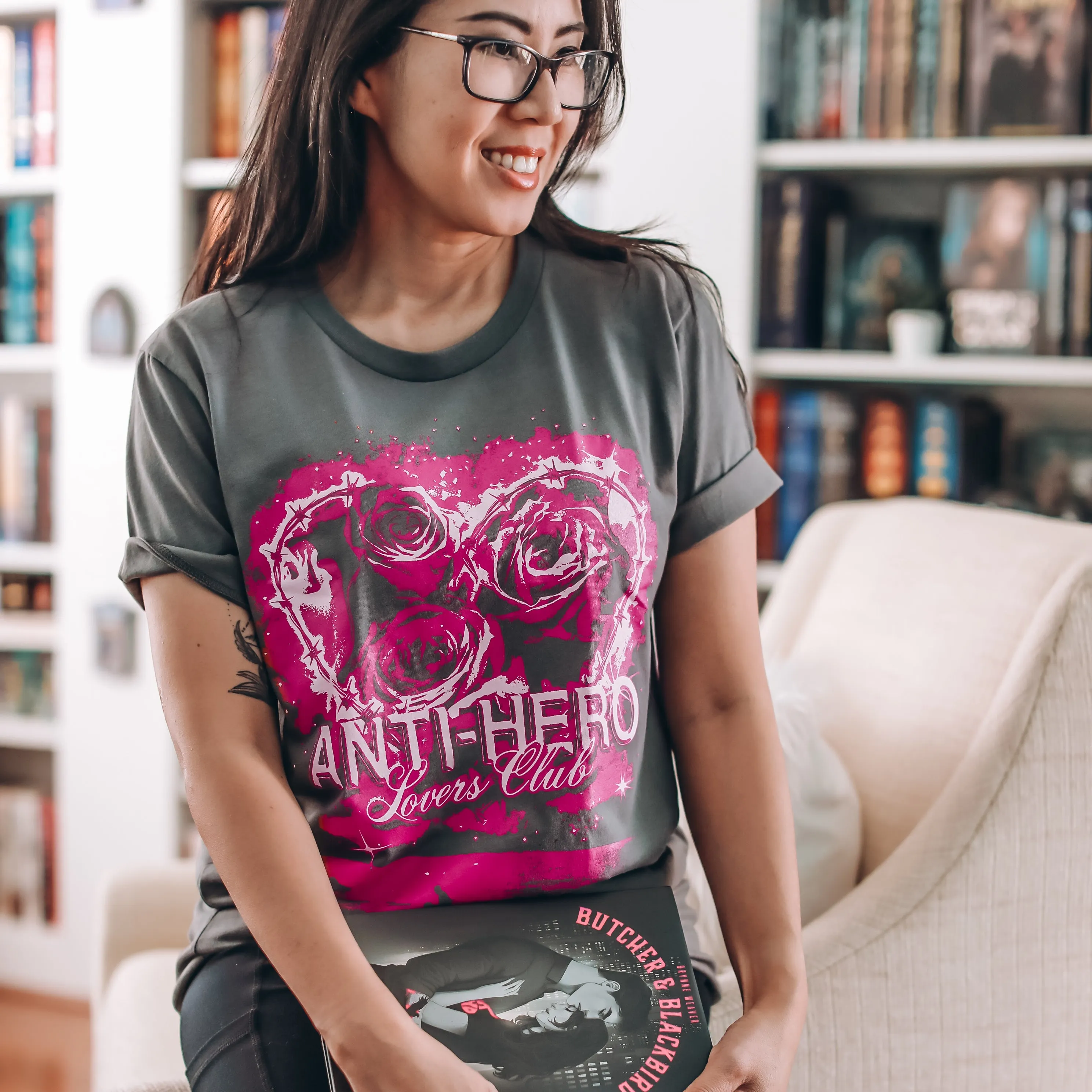 Anti-Hero Lovers Club Tee sold by The Bookish Box product image thumbnail 3