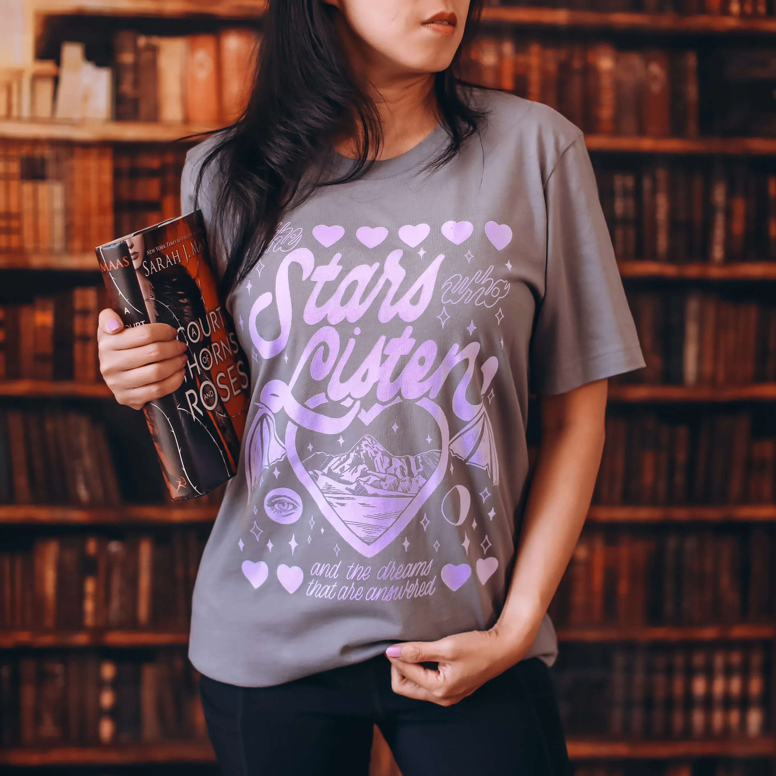A Court of Thorns and Roses Inspired: Dreams That Are Answered Tee sold by The Bookish Box product image thumbnail 2