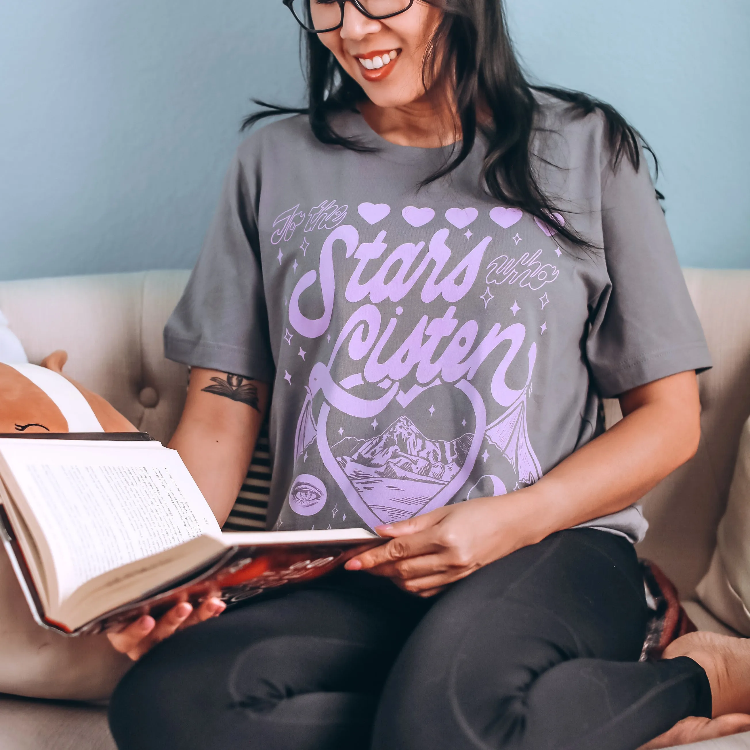 A Court of Thorns and Roses Inspired: Dreams That Are Answered Tee sold by The Bookish Box product image thumbnail 3