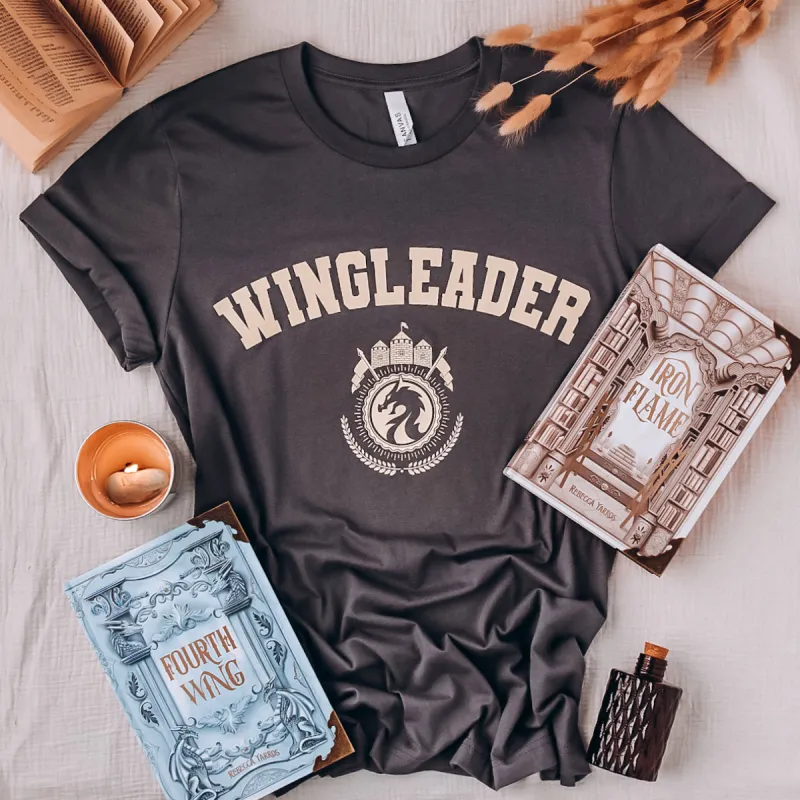 Fourth Wing Inspired: Wing Leader Tee sold by The Bookish Box