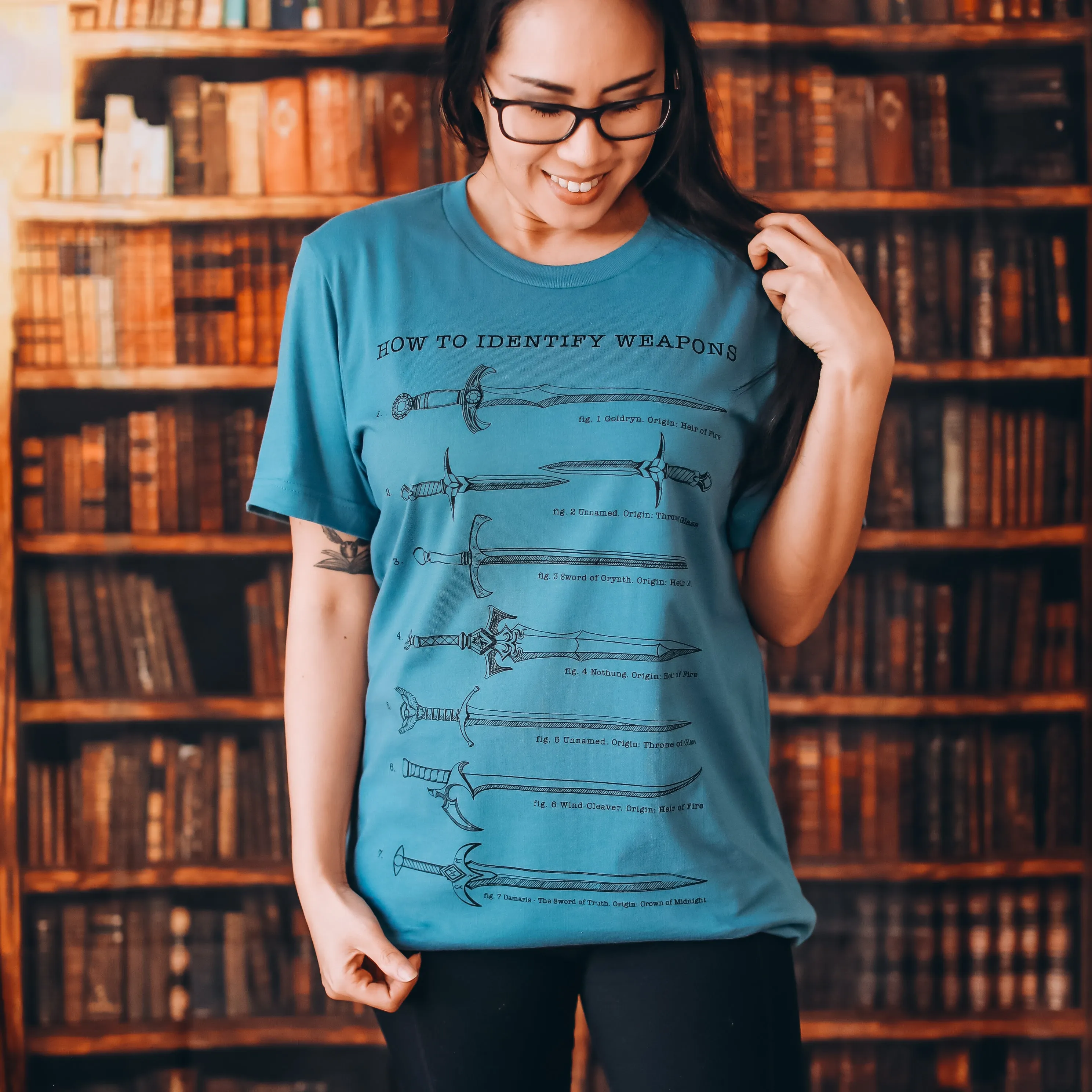 Throne of Glass Inspired: Weapons Tee sold by The Bookish Box product image thumbnail 2