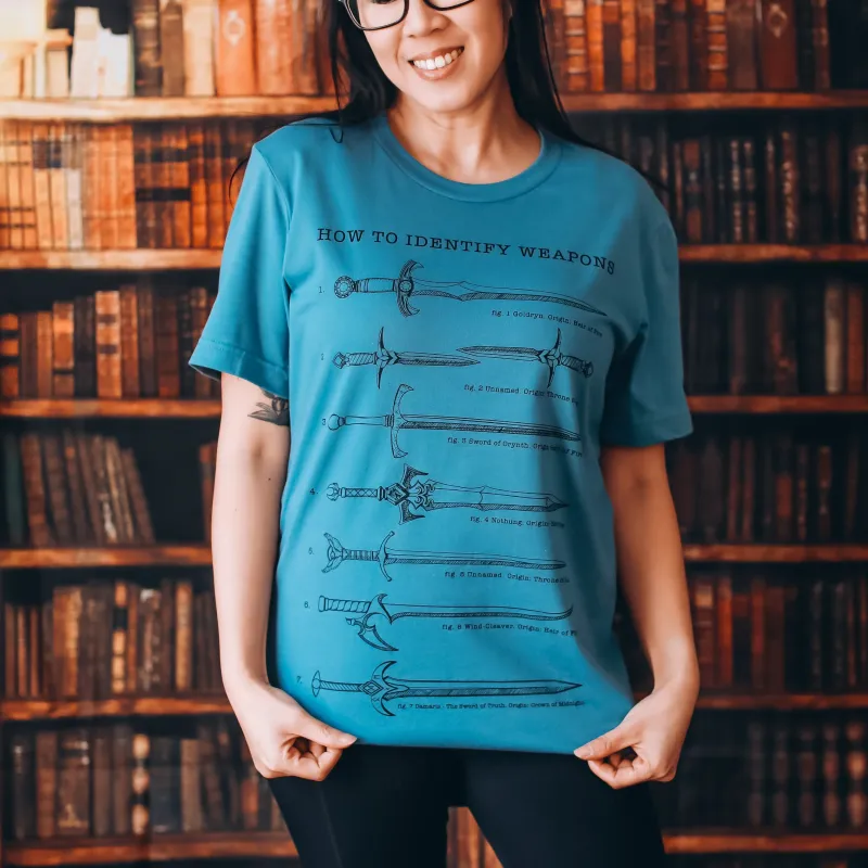 Throne of Glass Inspired: Weapons Tee sold by The Bookish Box