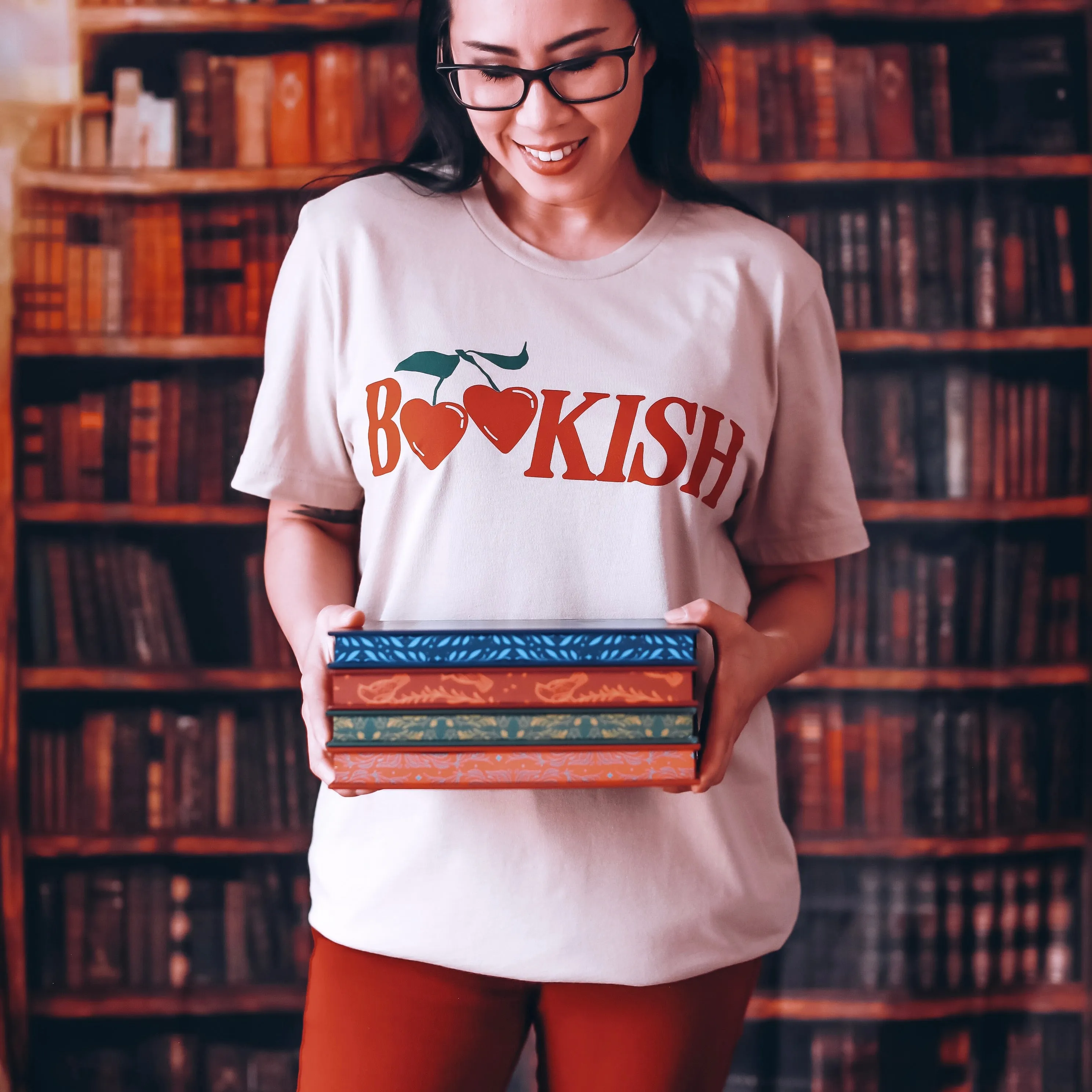 Bookish Cherry Tee sold by The Bookish Box product image thumbnail 3