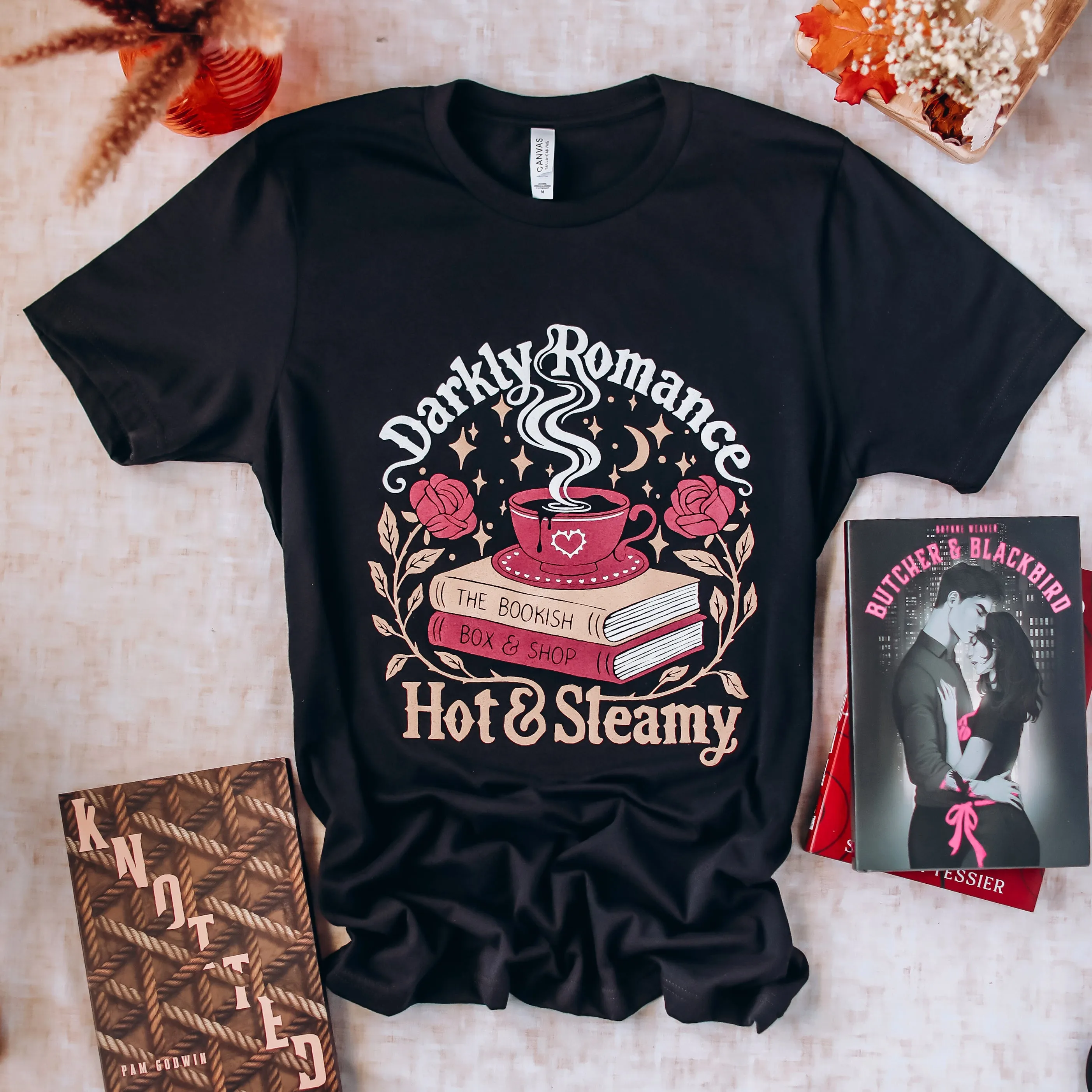 Darkly Romance Coffee Tee sold by The Bookish Box product image thumbnail 3