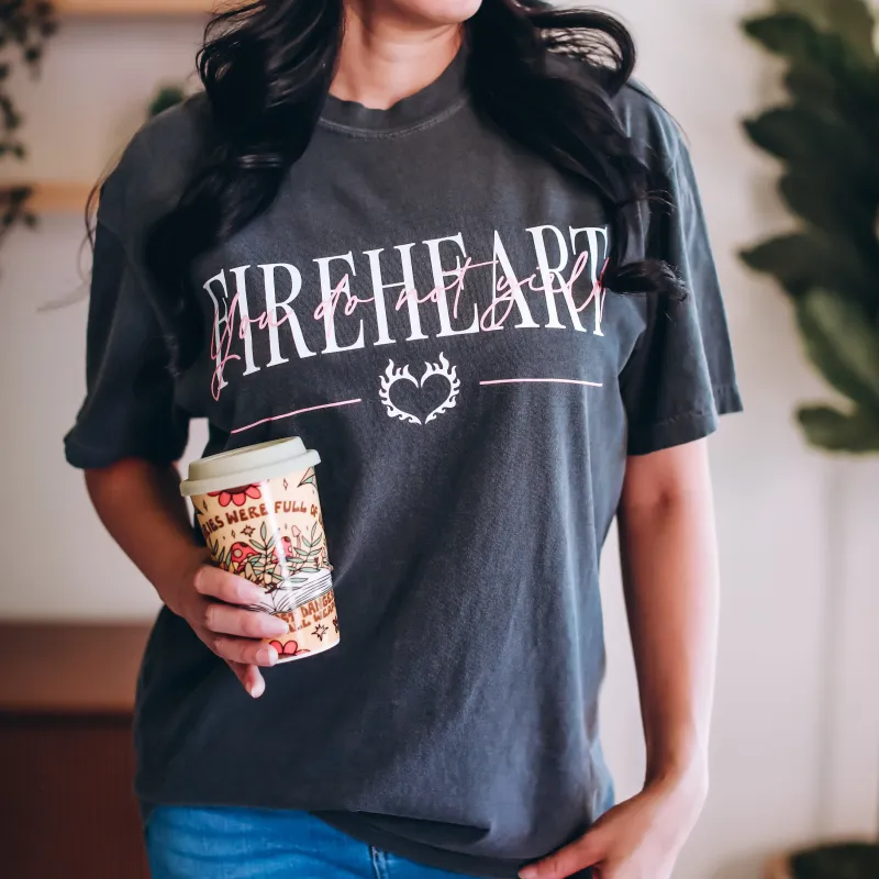 Throne of Glass Inspired: Fireheart Heavy Weight Tee sold by The Bookish Box