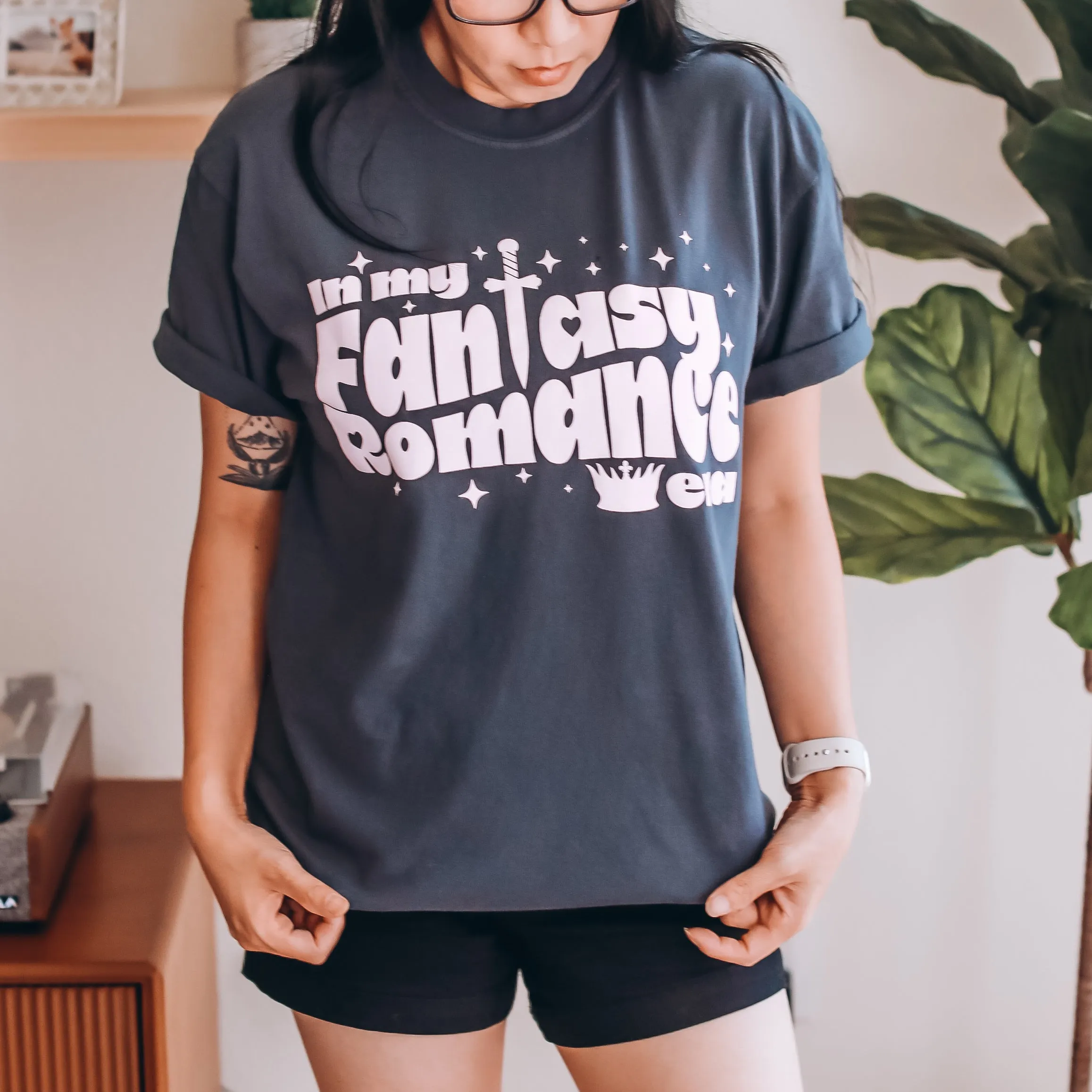 Fantasy Romance Era Heavy Weight Tee sold by The Bookish Box product image thumbnail 3