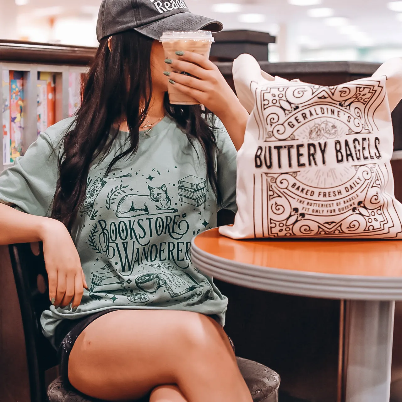 Bookstore Wanderer Tee sold by The Bookish Box product image thumbnail 3