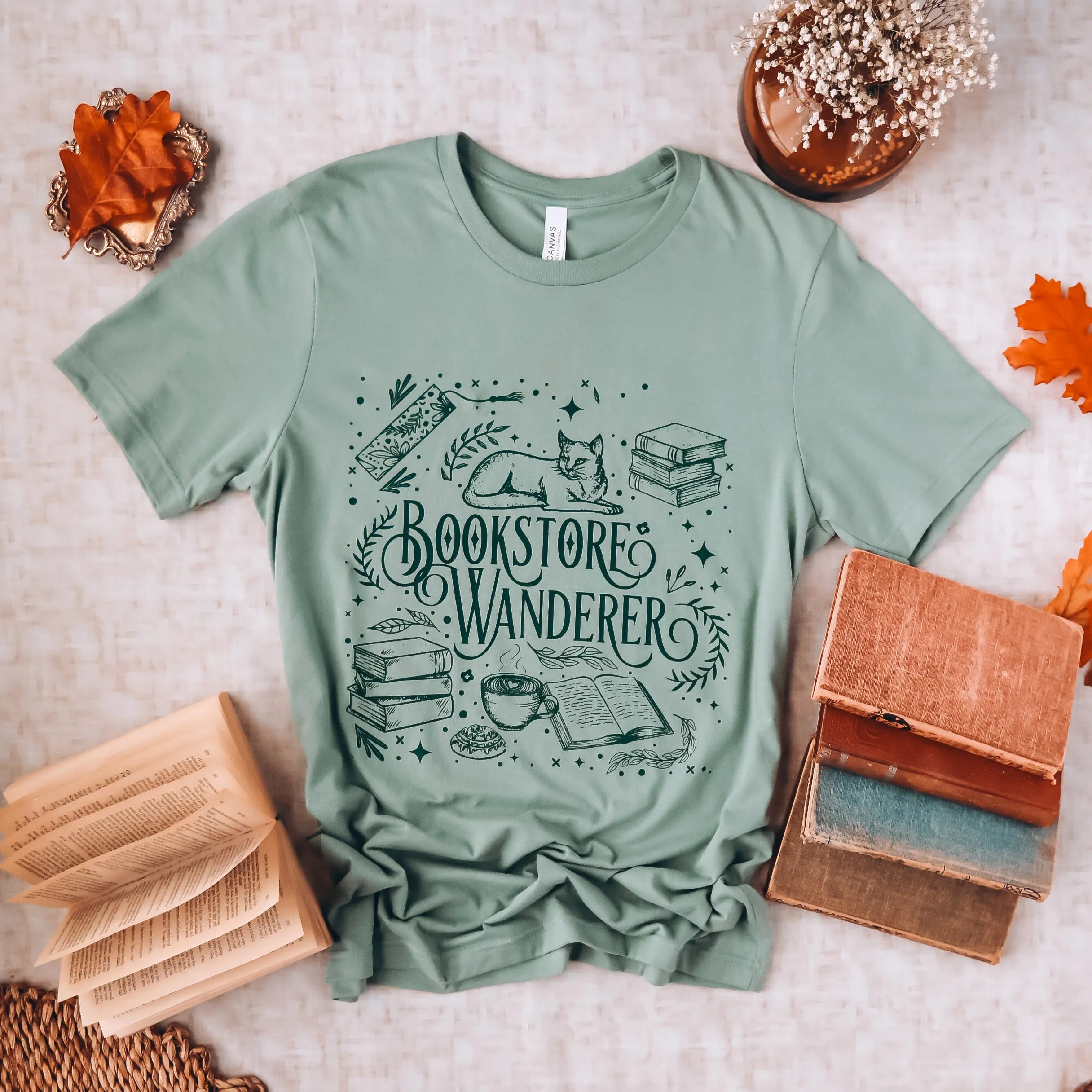 Bookstore Wanderer Tee sold by The Bookish Box product image thumbnail 2