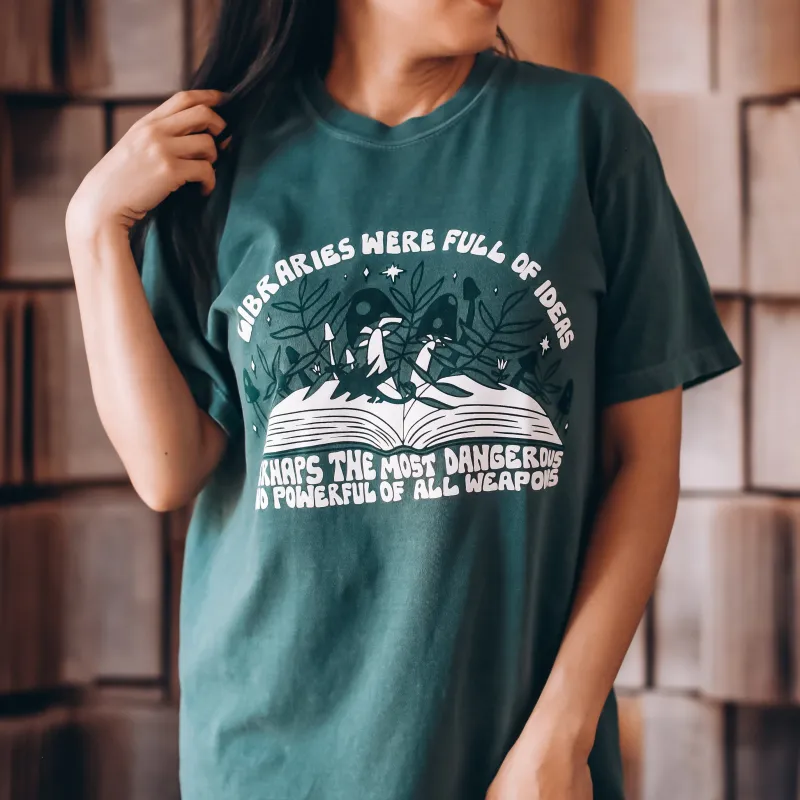 Throne of Glass Inspired: Libraries Heavy Weight Tee sold by The Bookish Box