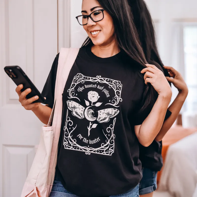 Crimson Moth Inspired Heavy Weight Tee made by The Bookish Box